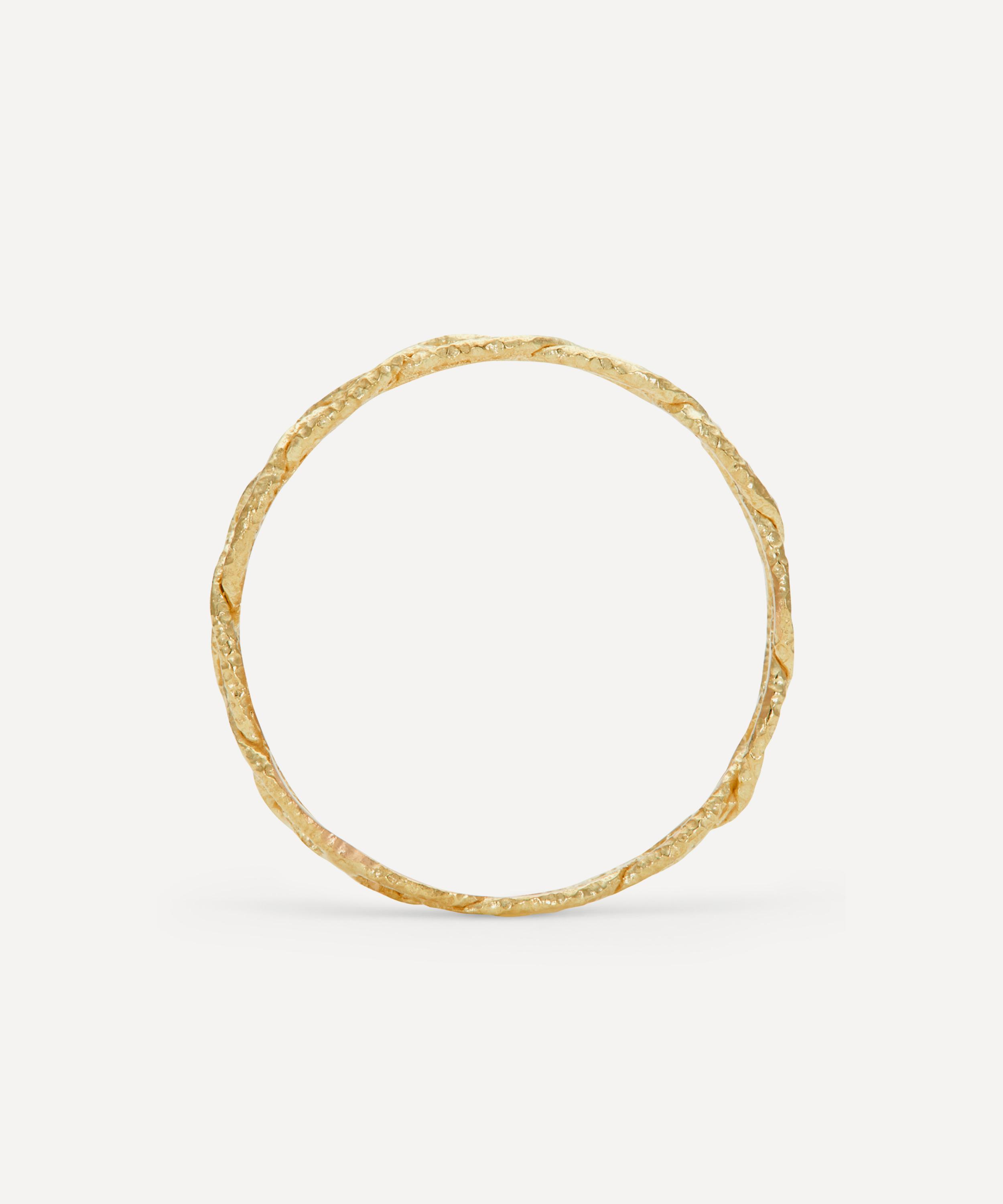 Satomi Kawakita - 18ct Gold Braided Eternity Ring image number 1