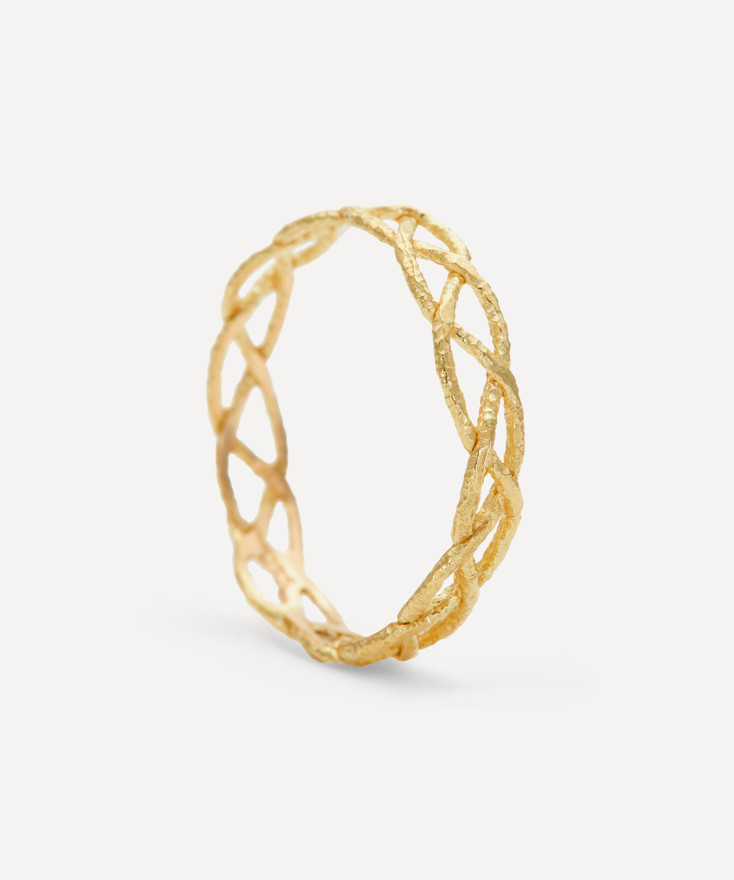 Satomi Kawakita - 18ct Gold Braided Eternity Ring image number 2