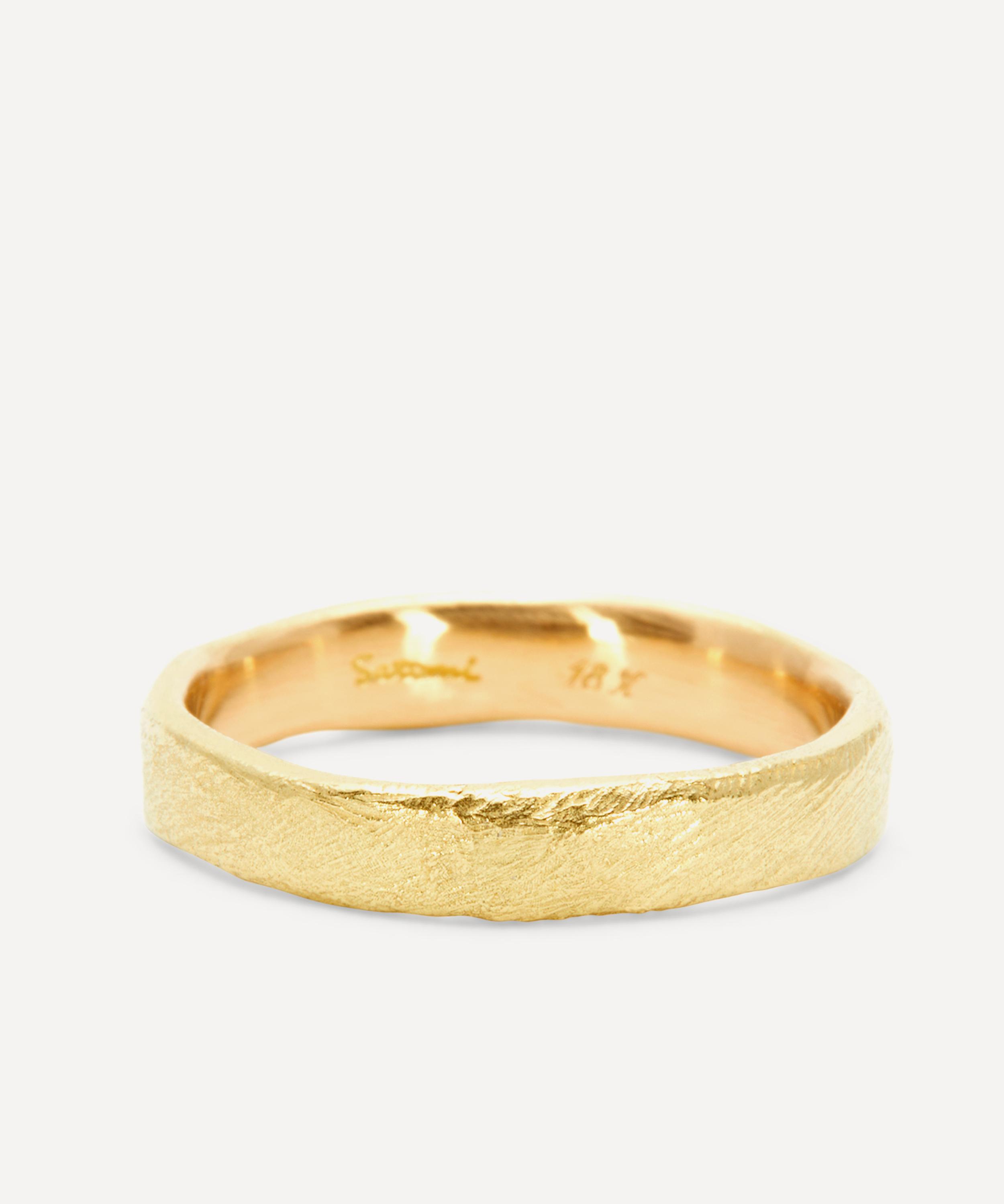 Satomi Kawakita - 18ct Gold Organic Band Ring image number 0
