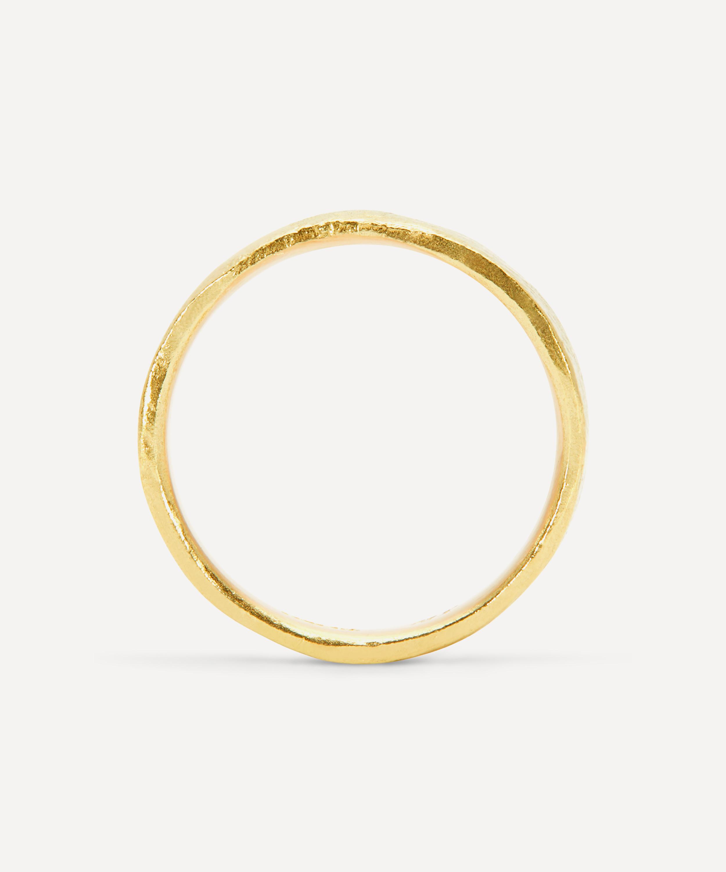 Satomi Kawakita - 18ct Gold Organic Band Ring image number 1