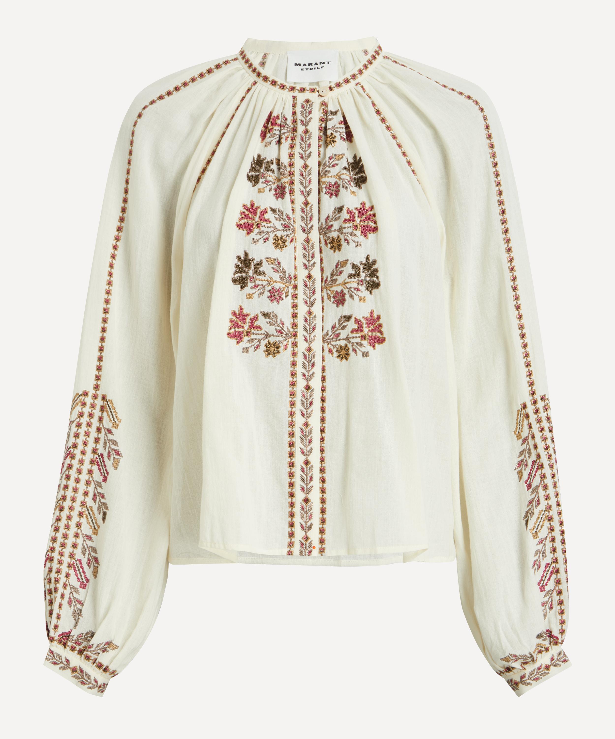 Isabel Marant - Lynne Embroidered Gauze Blouse image number 0