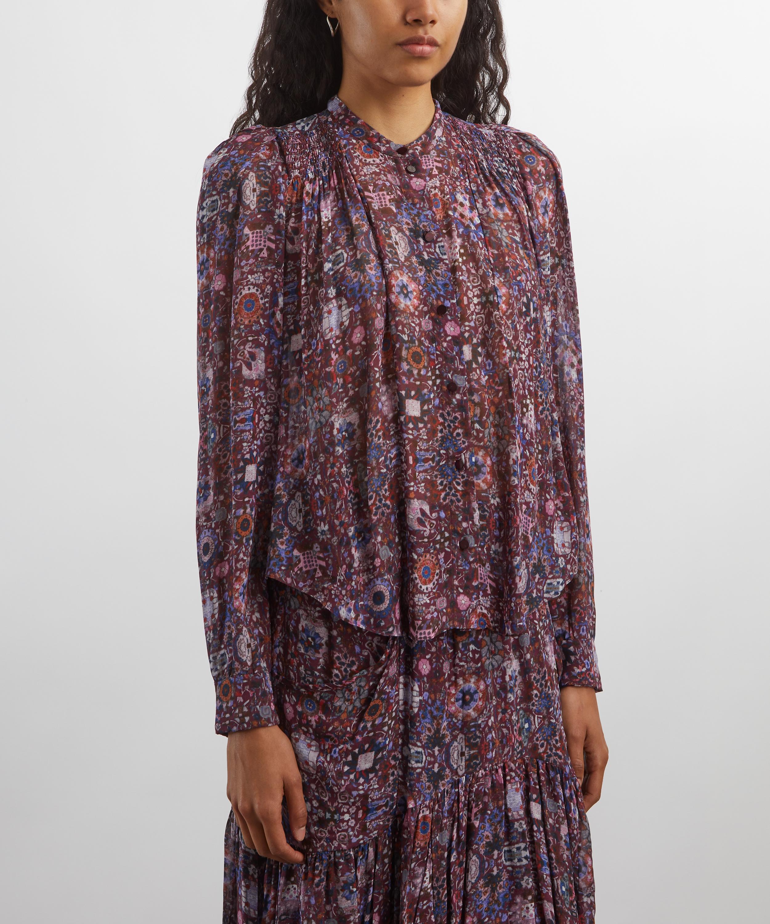Isabel Marant - Noeline Printed Crepe Blouse image number 2