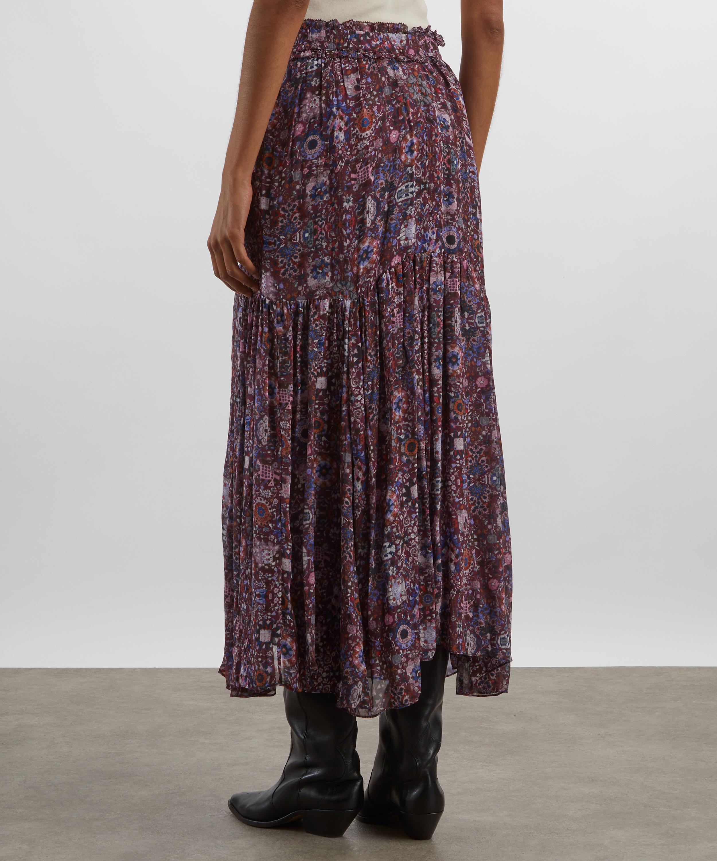 Isabel Marant - Besma Long Printed Georgette Skirt image number 3