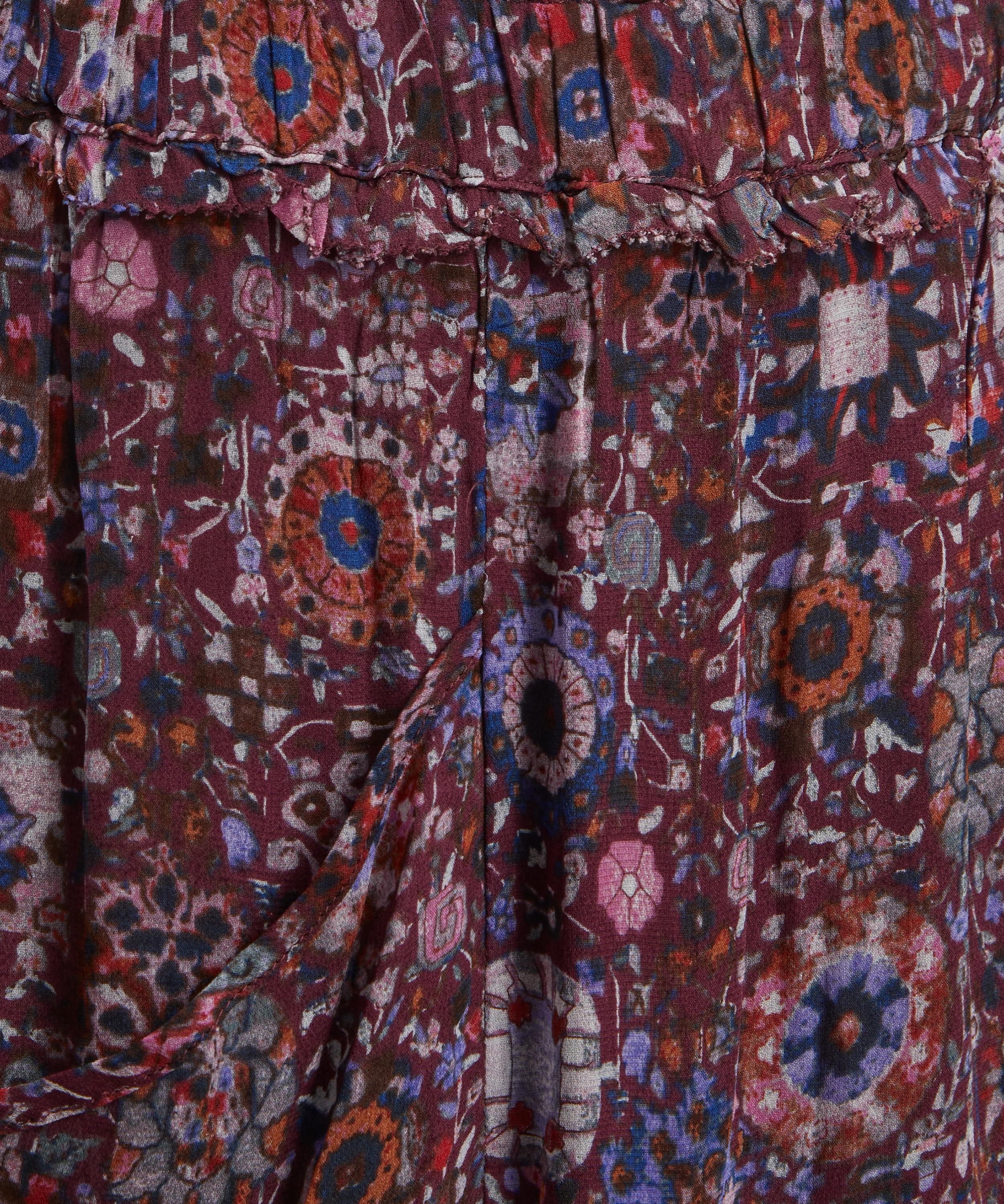 Isabel Marant - Besma Long Printed Georgette Skirt image number 4