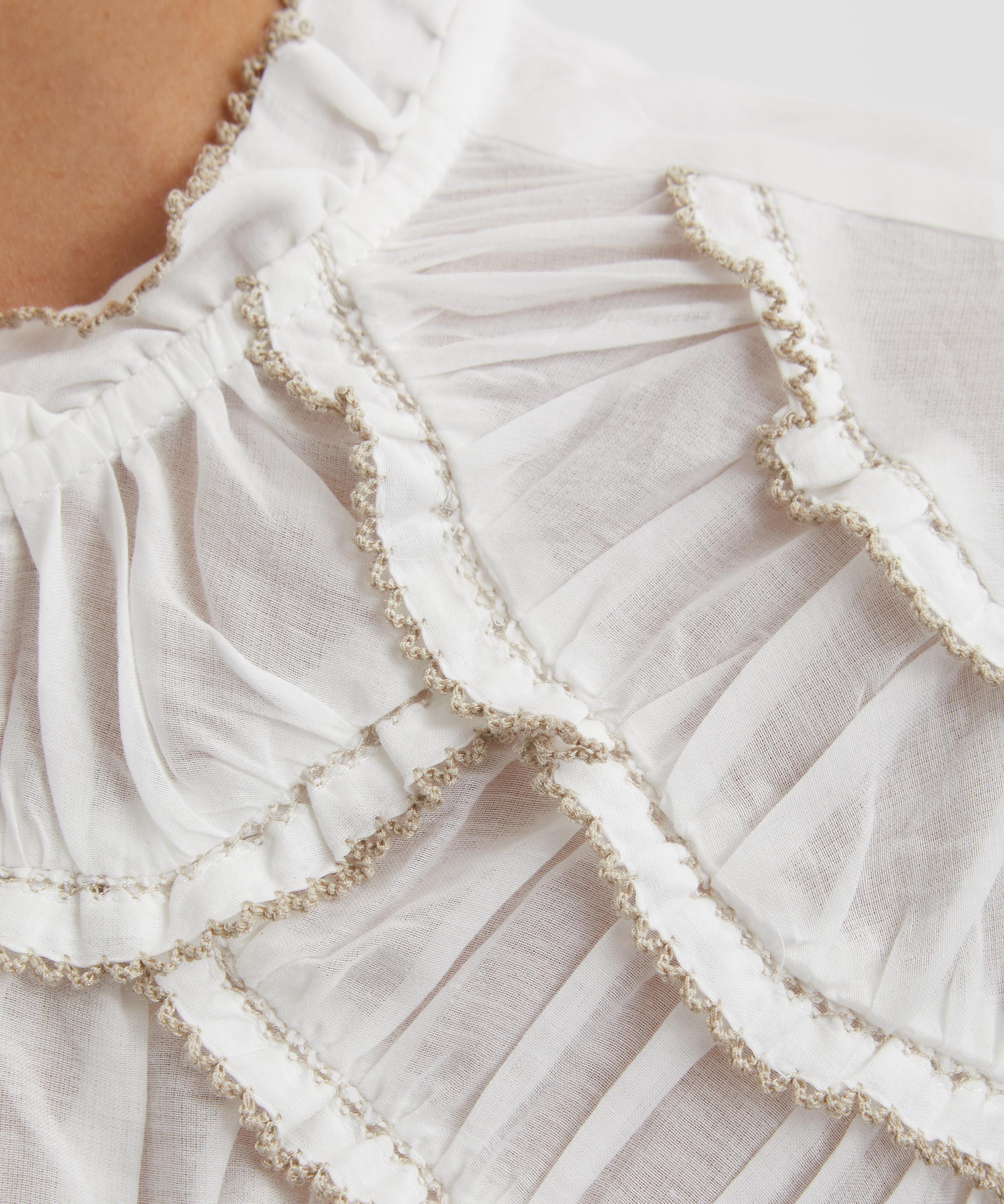 Isabel Marant - Christa Gathered Cotton Blouse image number 4
