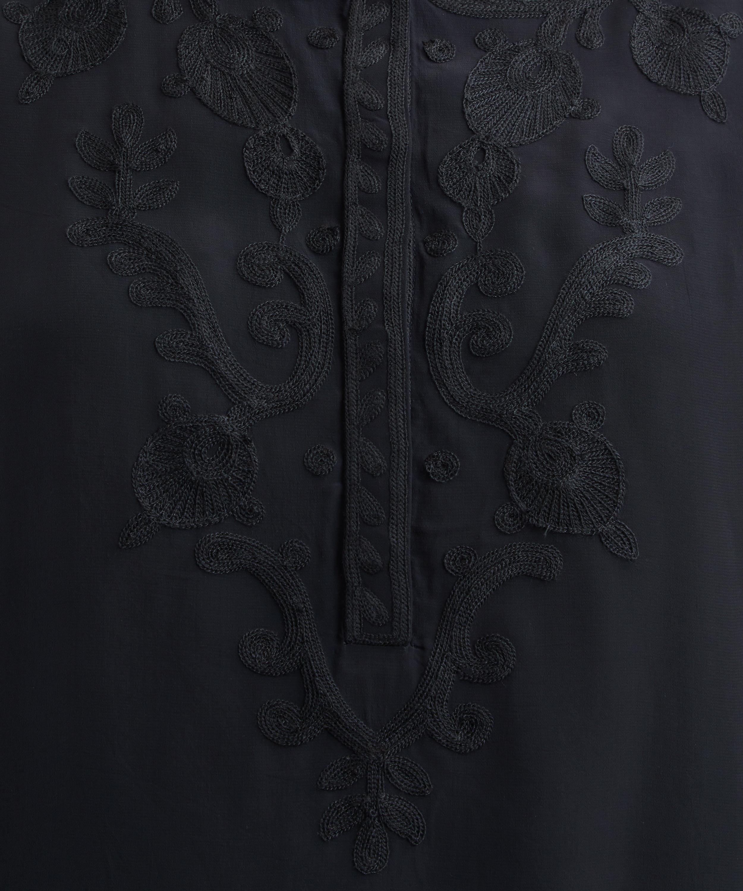 Isabel Marant - Falonne Embroidered Crepe Blouse image number 4
