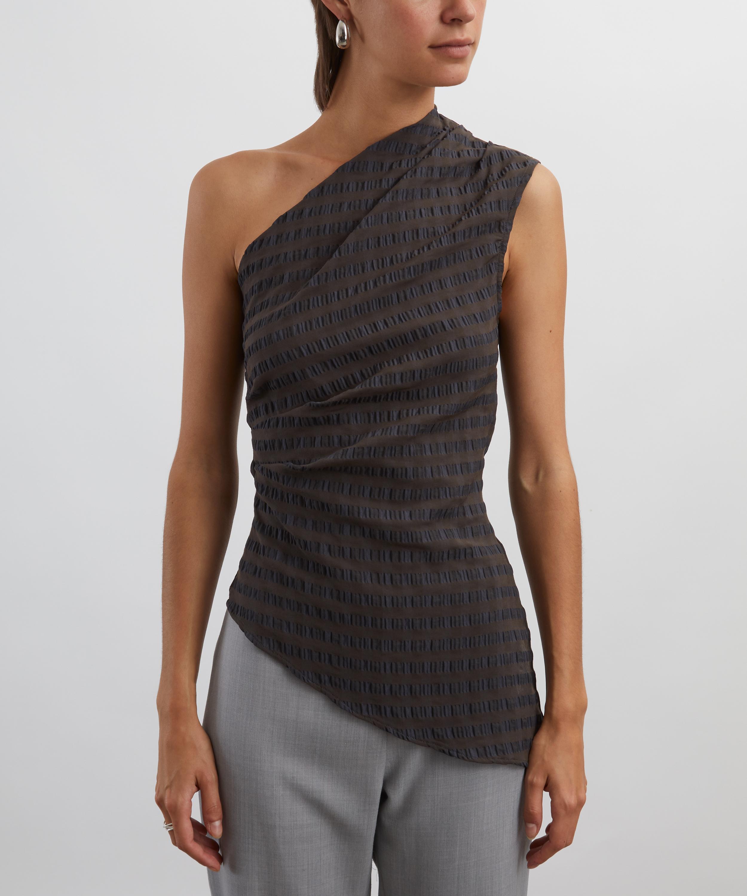 Paloma Wool - Win Seersucker Asymmetric Top image number 2