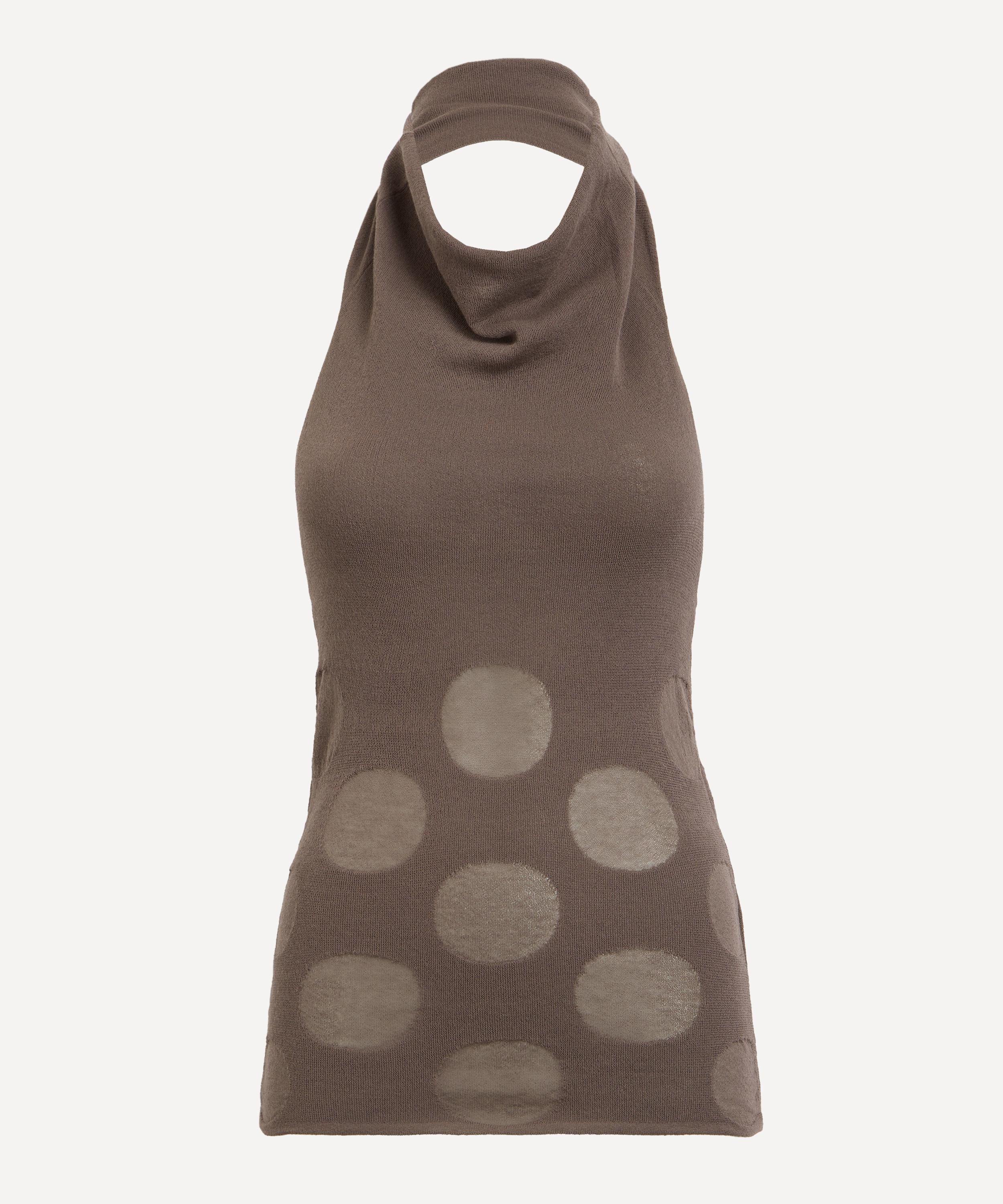 Paloma Wool - Tynan Cotton Jacquard Halter Top image number 0