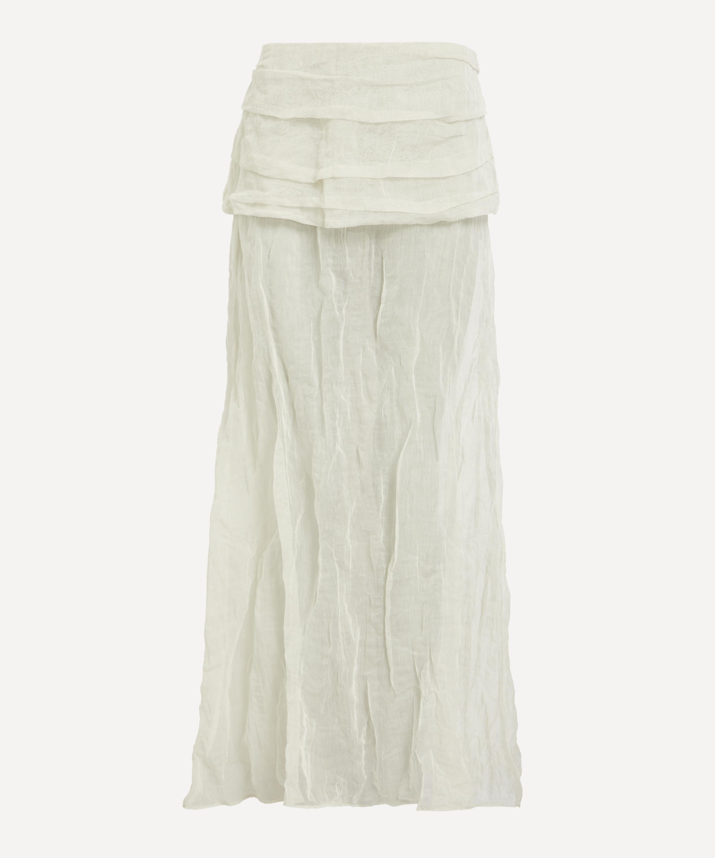 Paloma Wool - Mae Long Metallic-Silk Skirt image number 0
