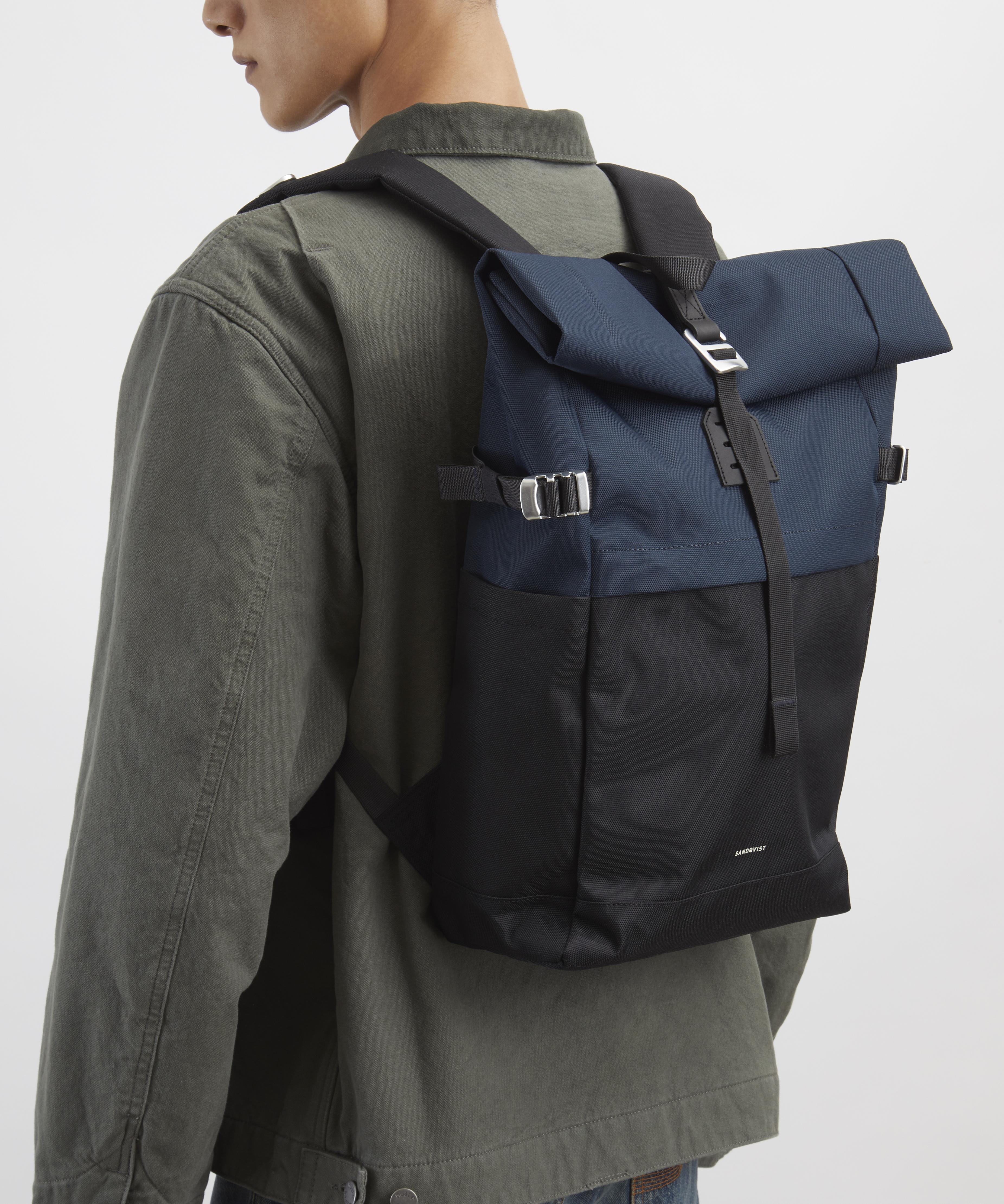 Sandqvist - Icon Multi Black Rolltop Backpack M image number 1
