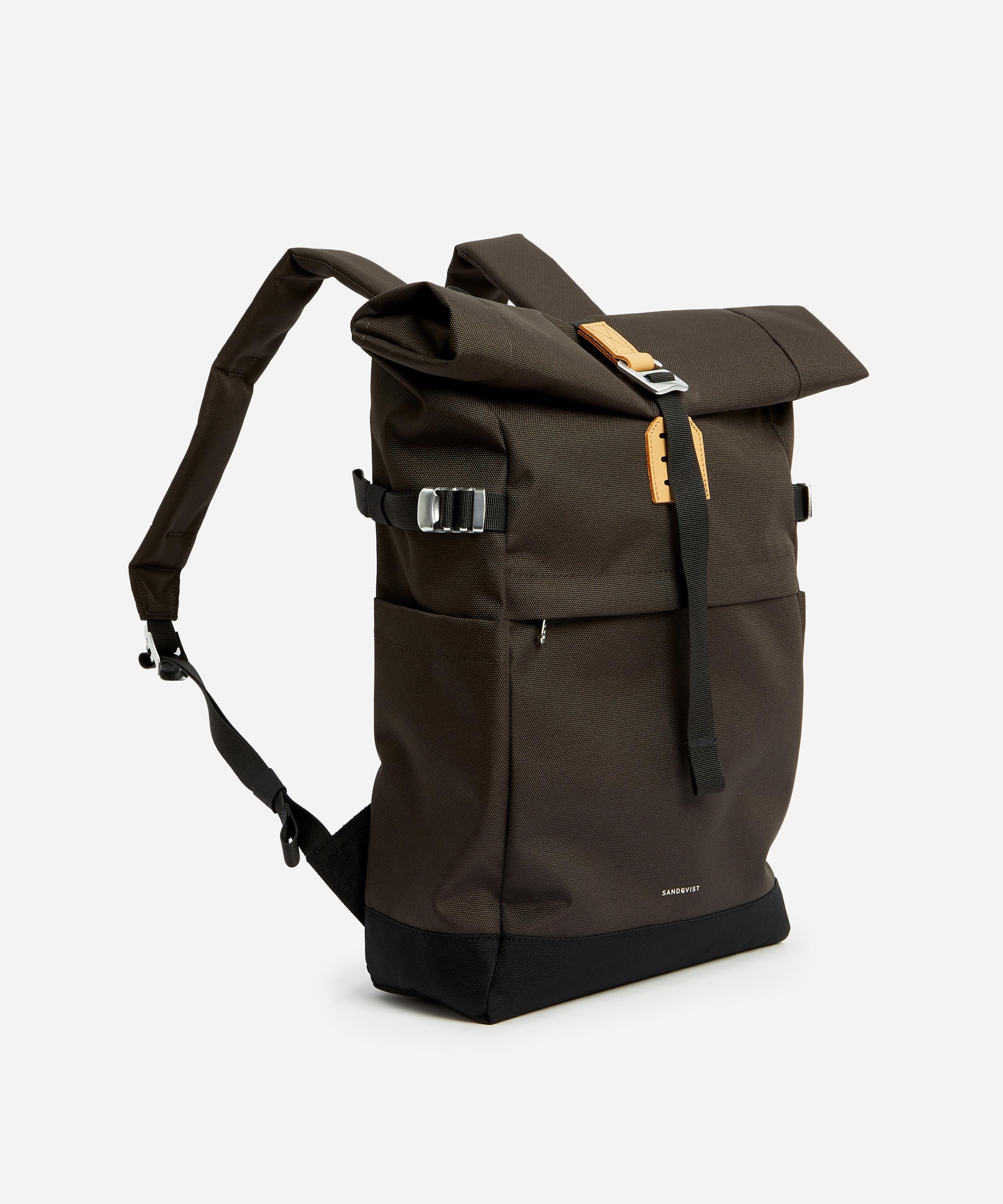 Sandqvist - Icon Brown Rolltop Backpack M image number 2