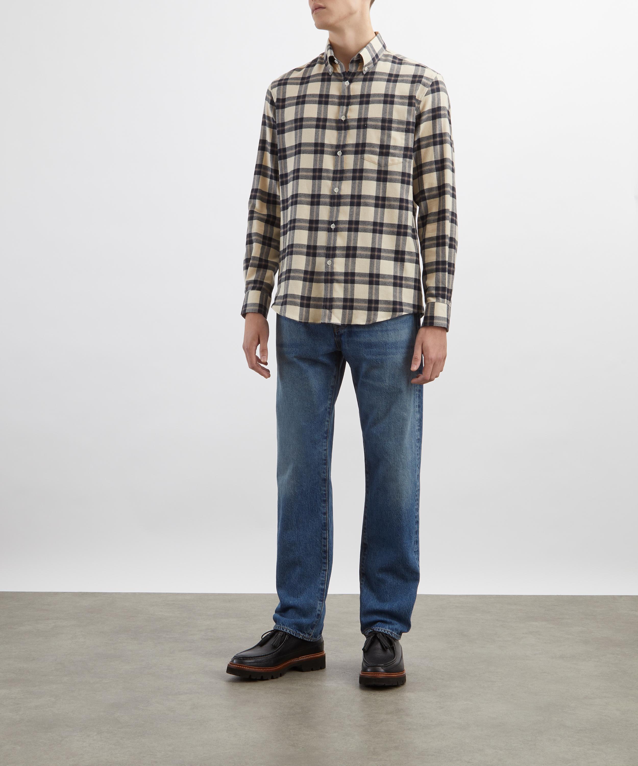 Sunspel - Button Down Flannel Shirt image number 1