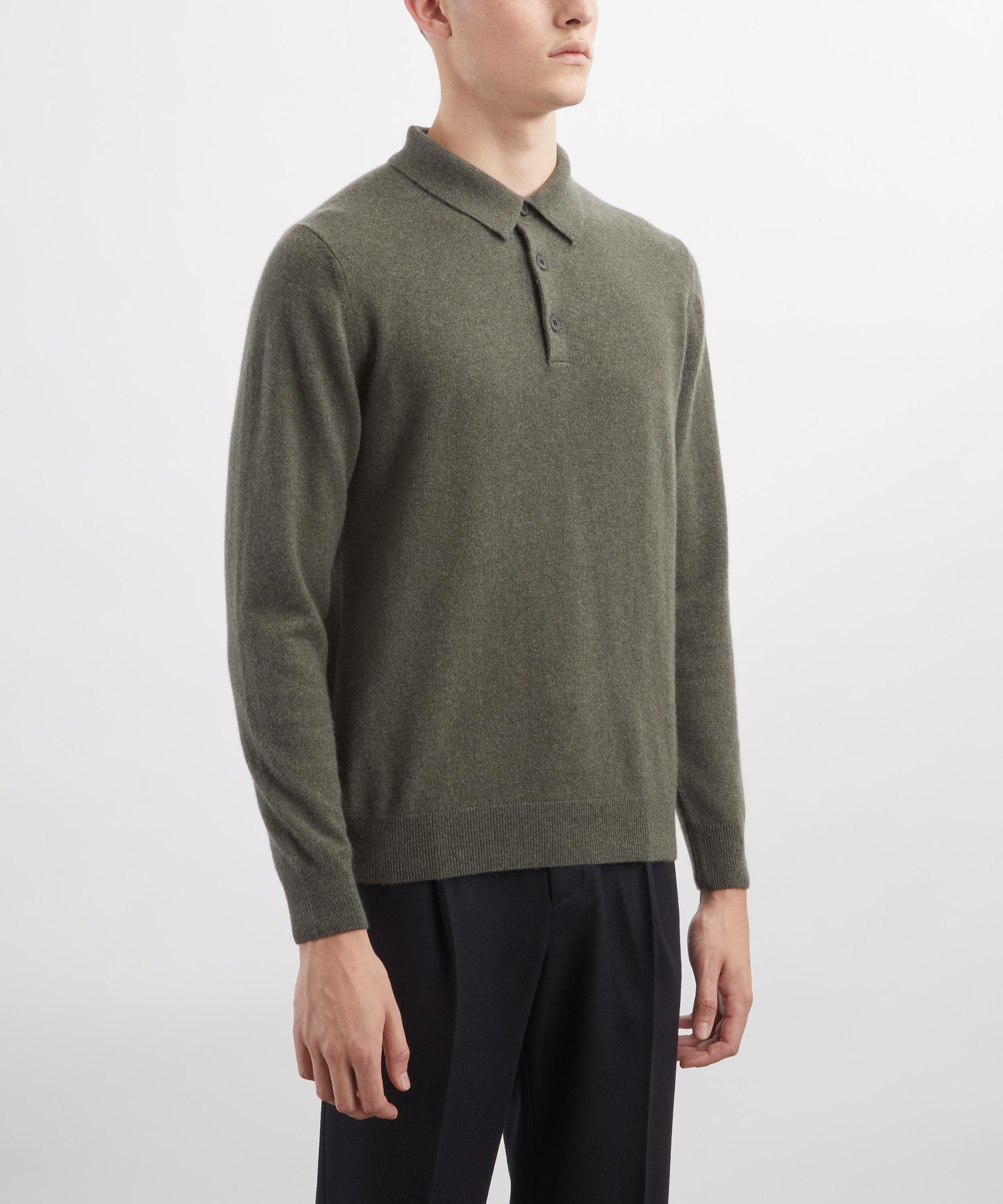 Sunspel - Cashmere Polo Shirt image number 2