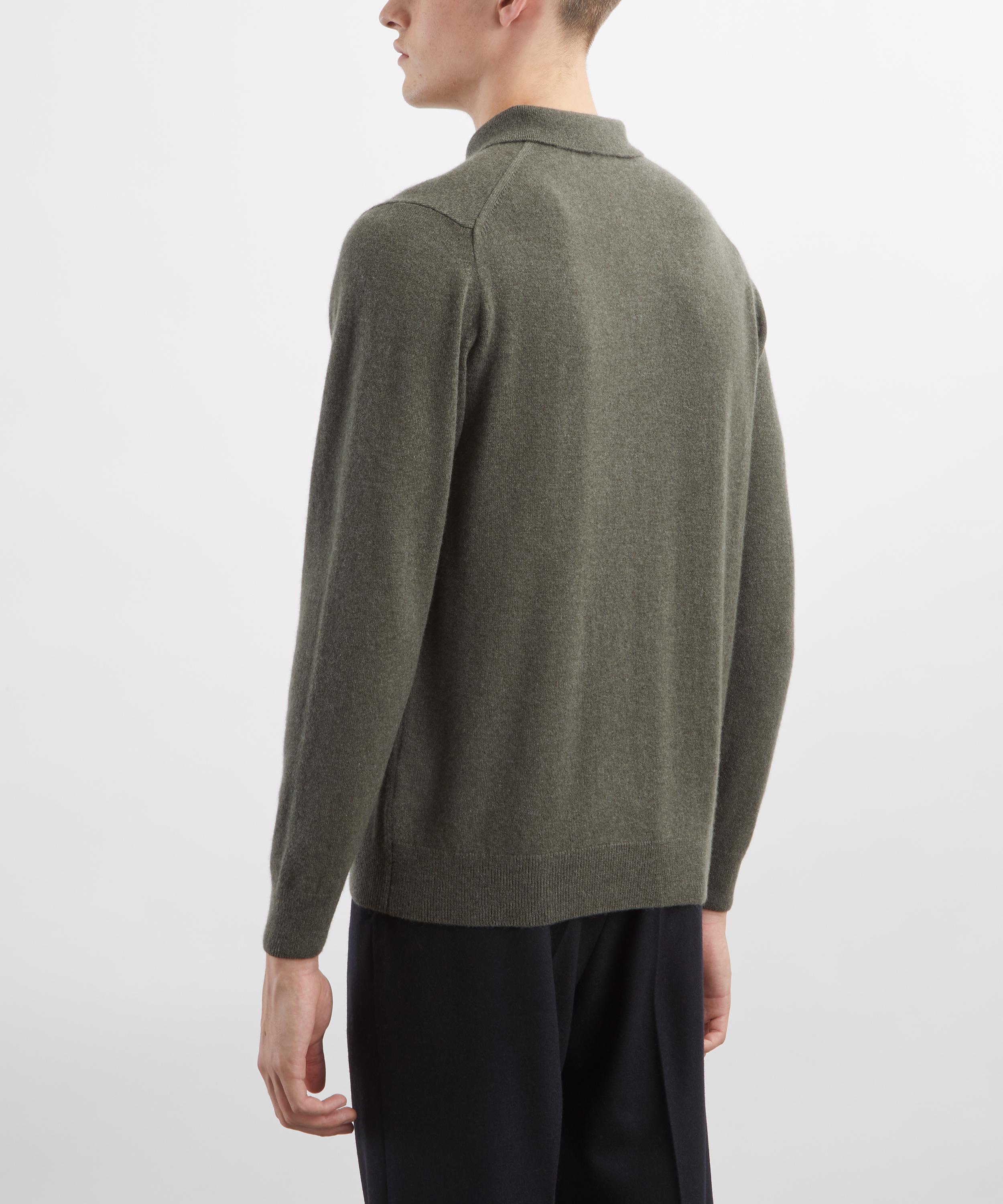 Sunspel - Cashmere Polo Shirt image number 3
