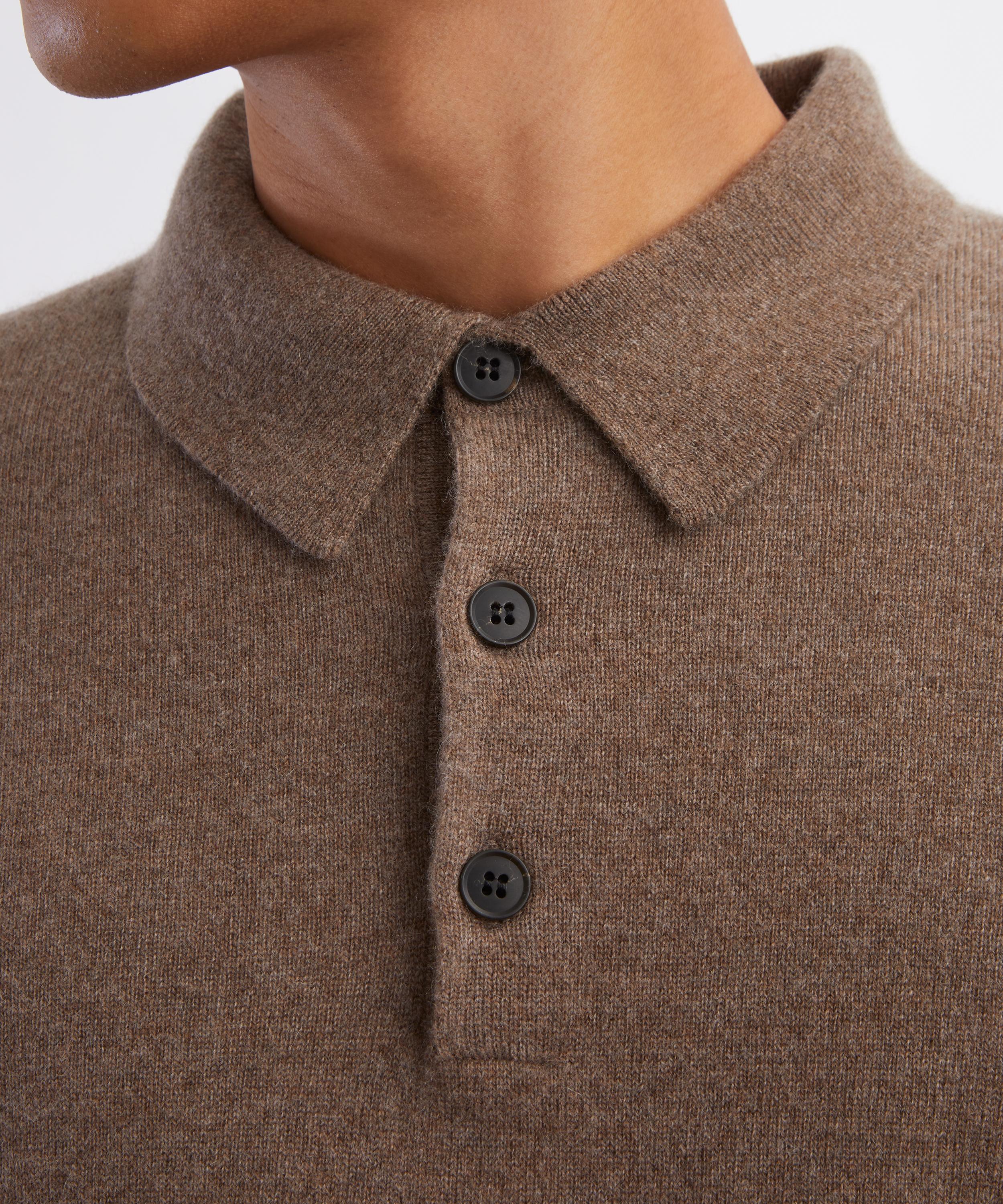 Sunspel - Cashmere Polo Shirt image number 4