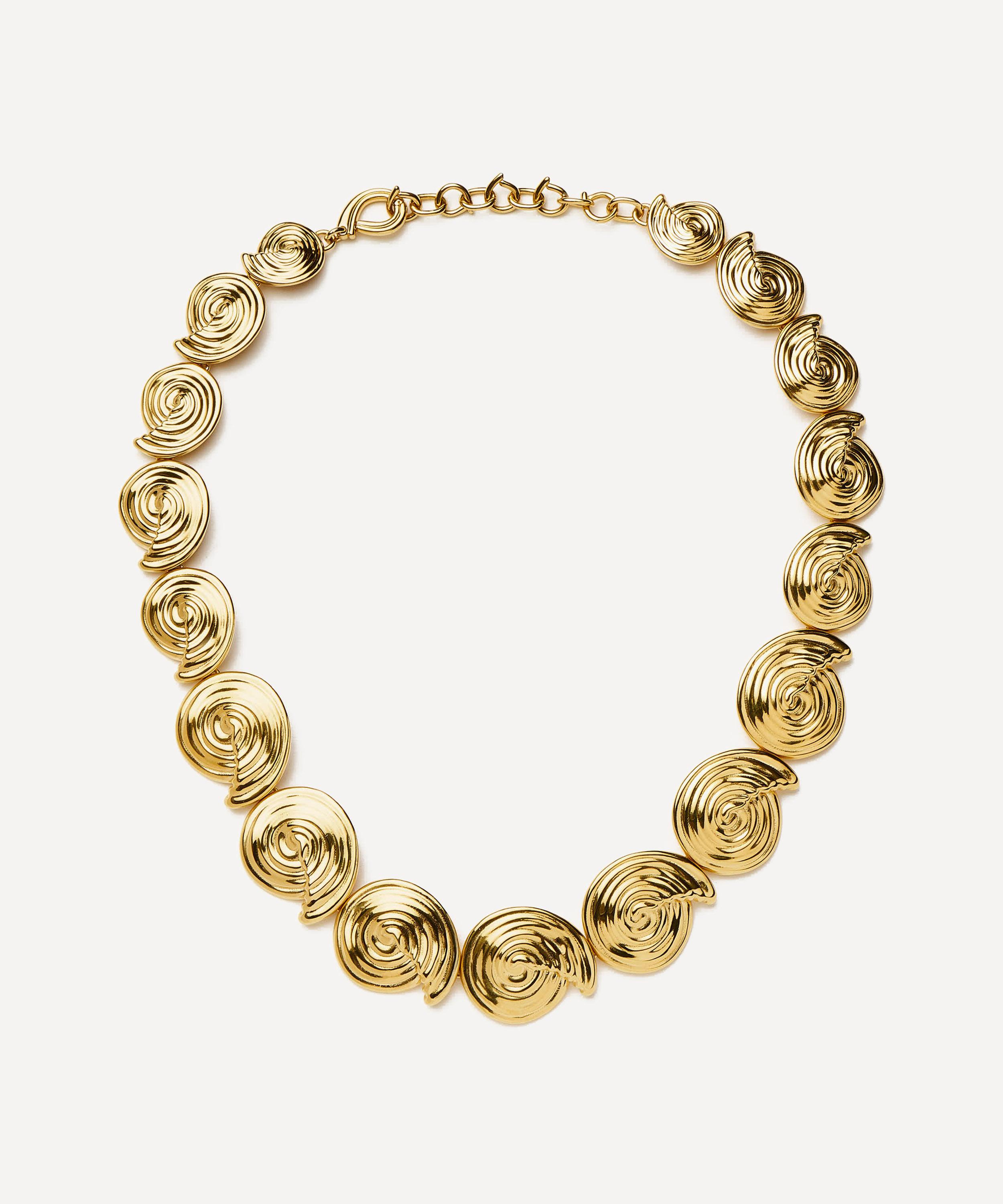 Missoma - 18ct Gold-Plated Spiral Statement Chain Necklace image number 0