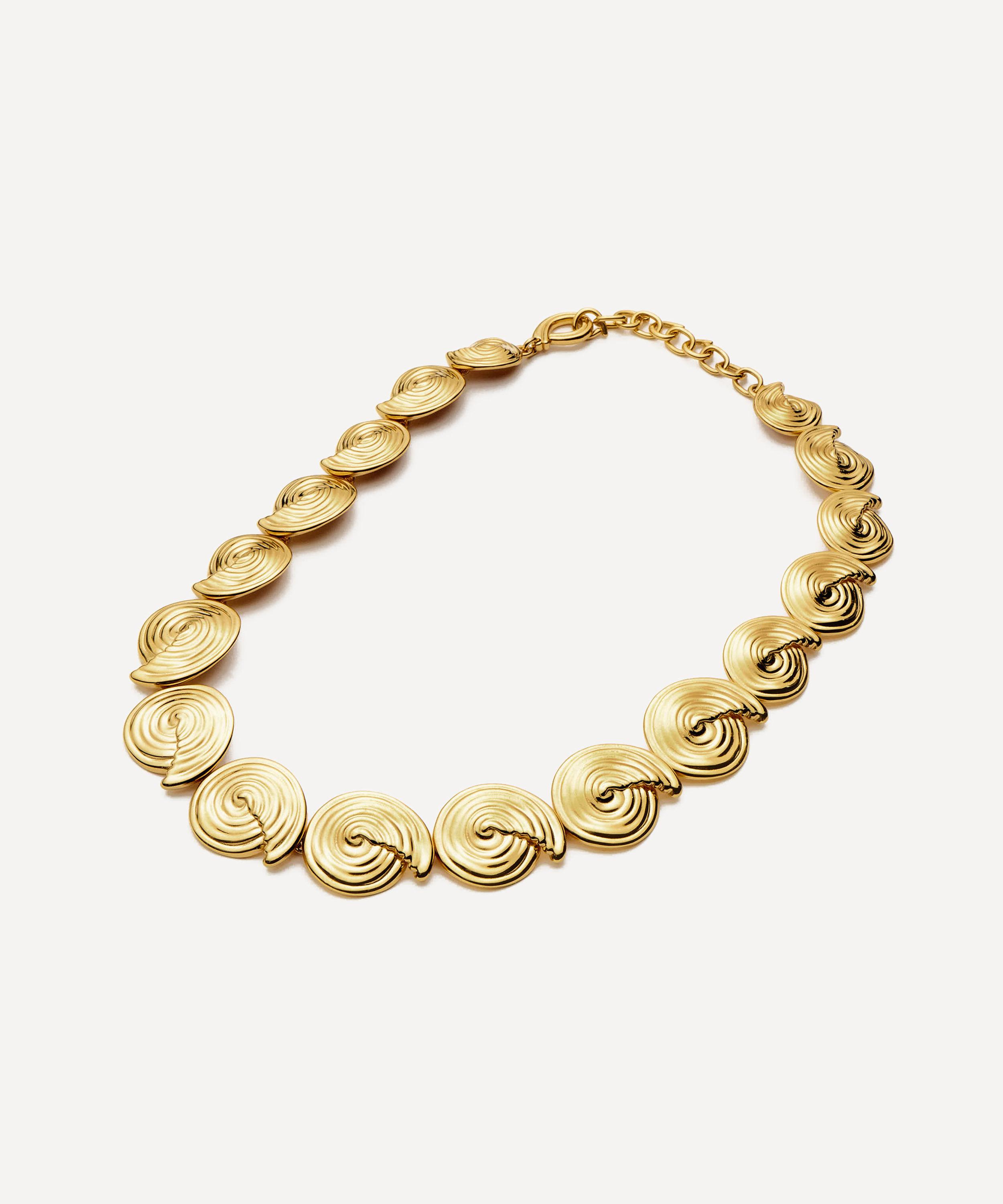 Missoma - 18ct Gold-Plated Spiral Statement Chain Necklace image number 1