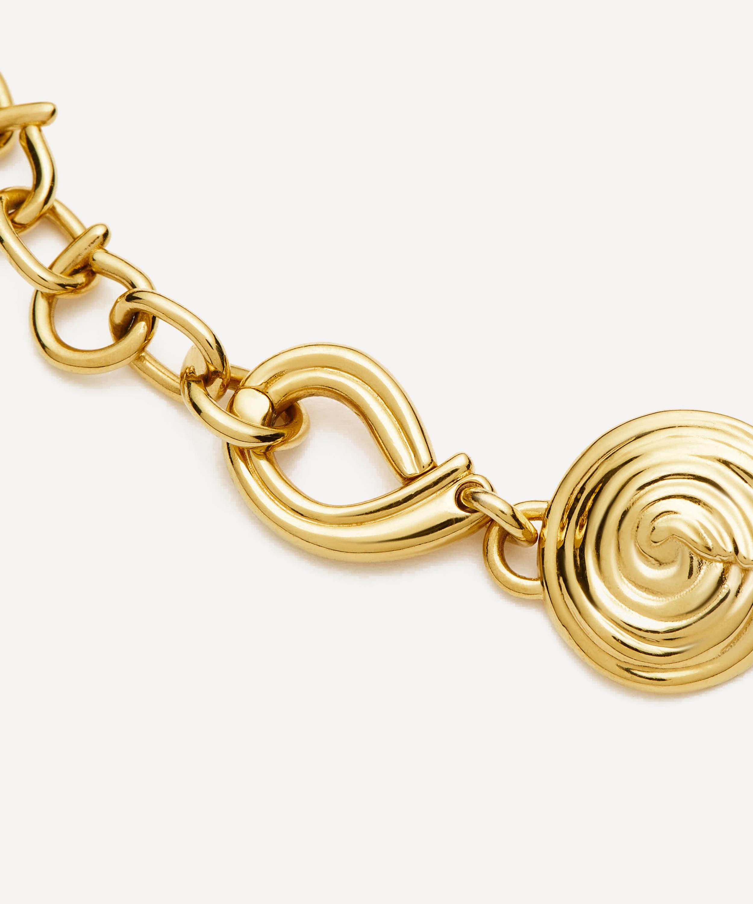 Missoma - 18ct Gold-Plated Spiral Statement Chain Necklace image number 2