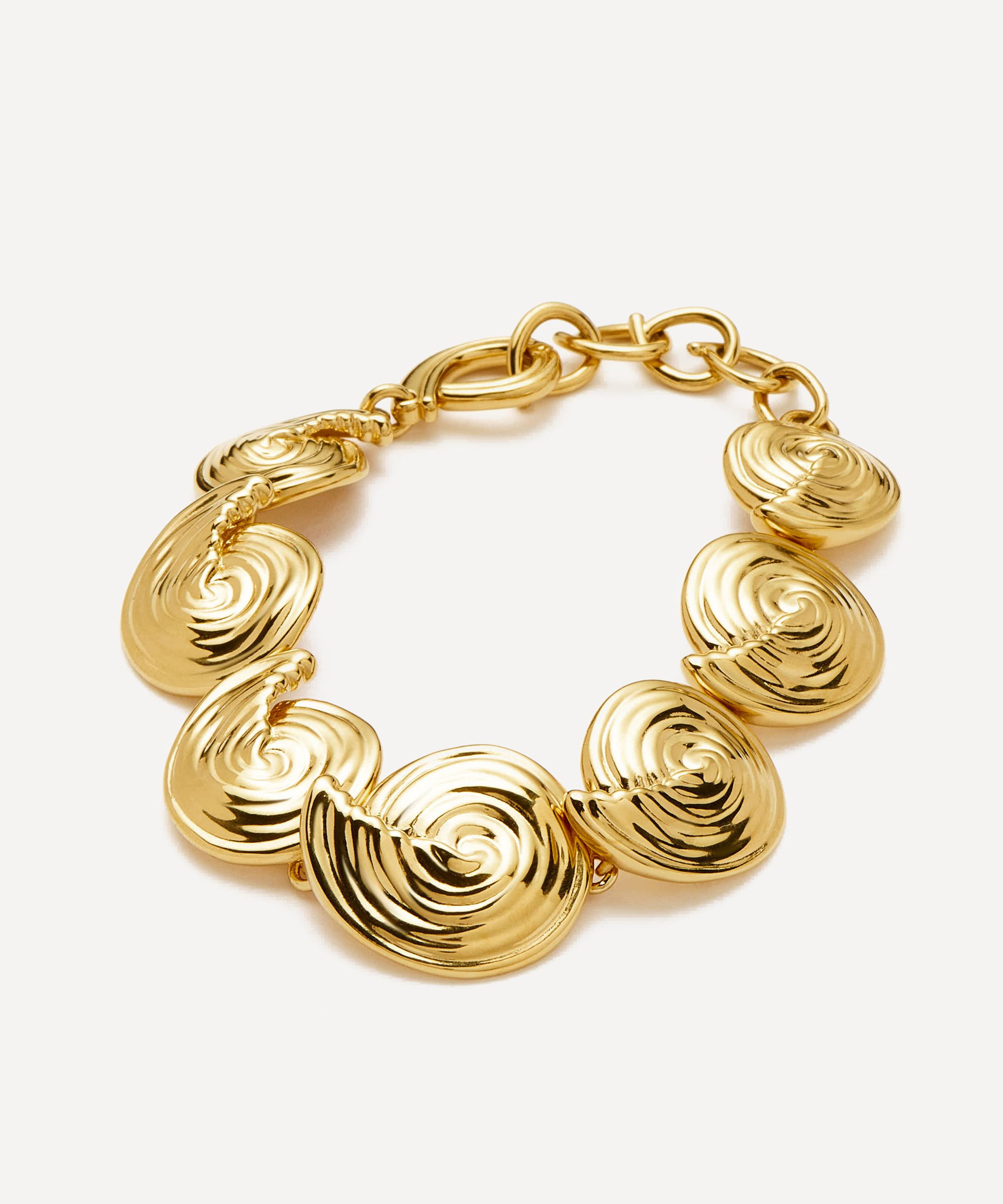 Missoma - 18ct Gold-Plated Spiral Statement Chain Bracelet image number 1