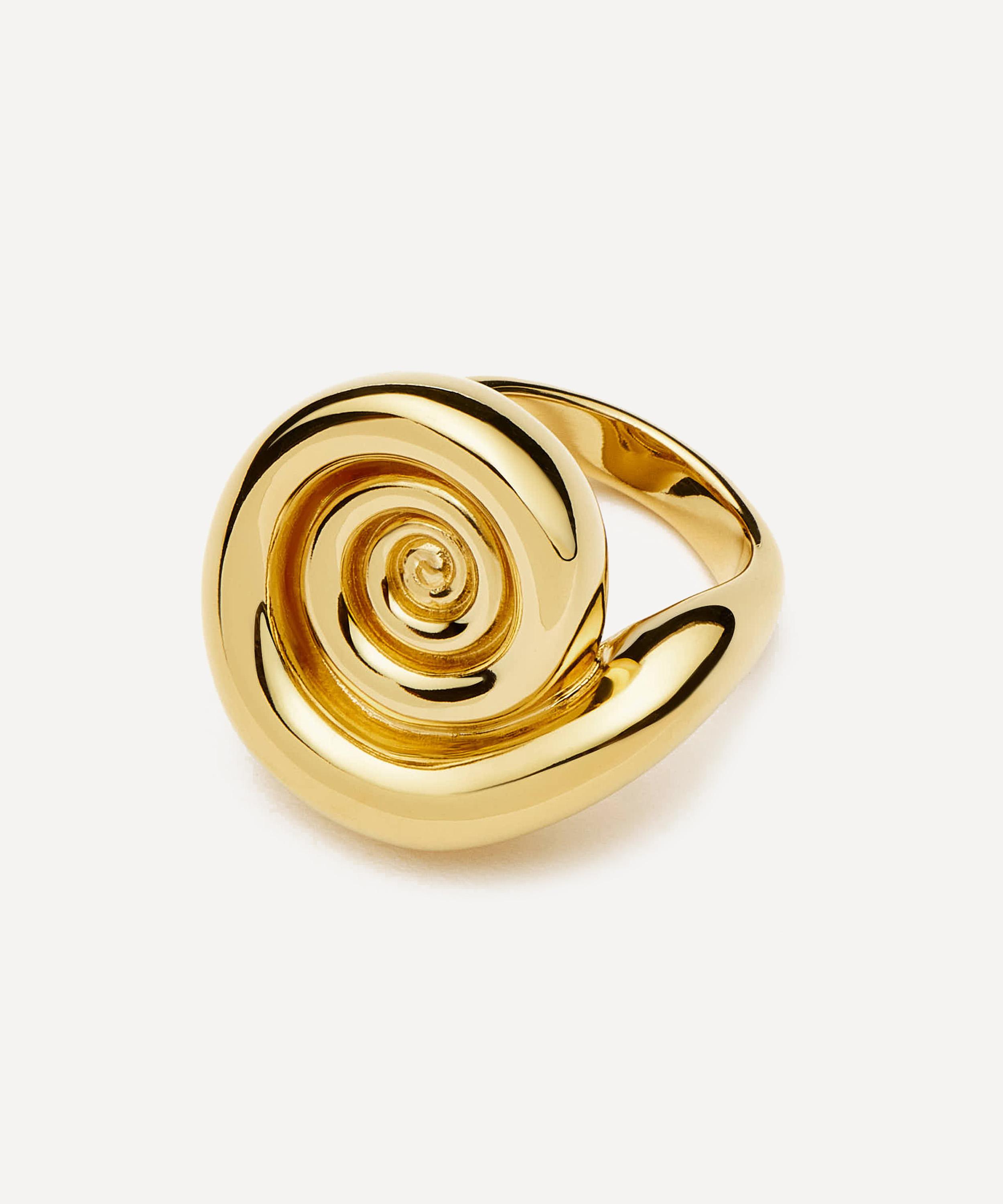 Missoma - 18ct Gold-Plated Spiral Dome Statement Ring image number 2