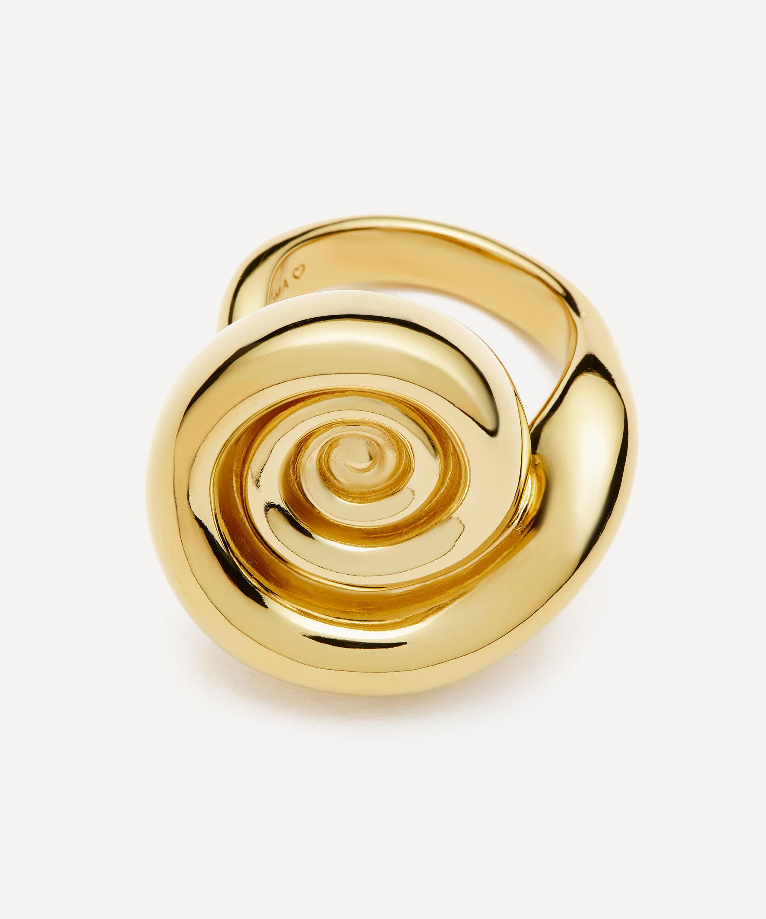 Missoma - 18ct Gold-Plated Spiral Dome Statement Ring image number 3