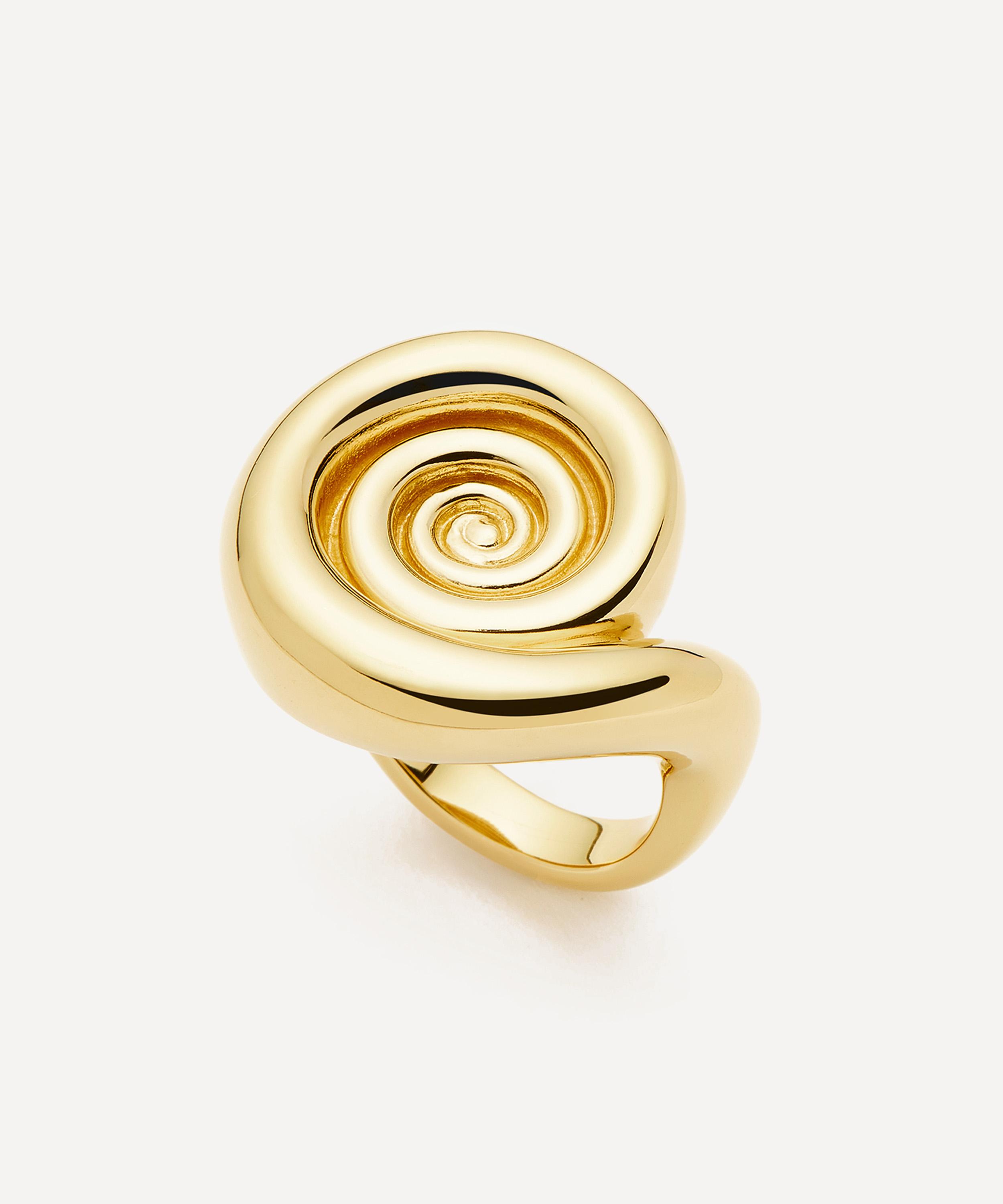 Missoma - 18ct Gold-Plated Spiral Dome Statement Ring image number 4