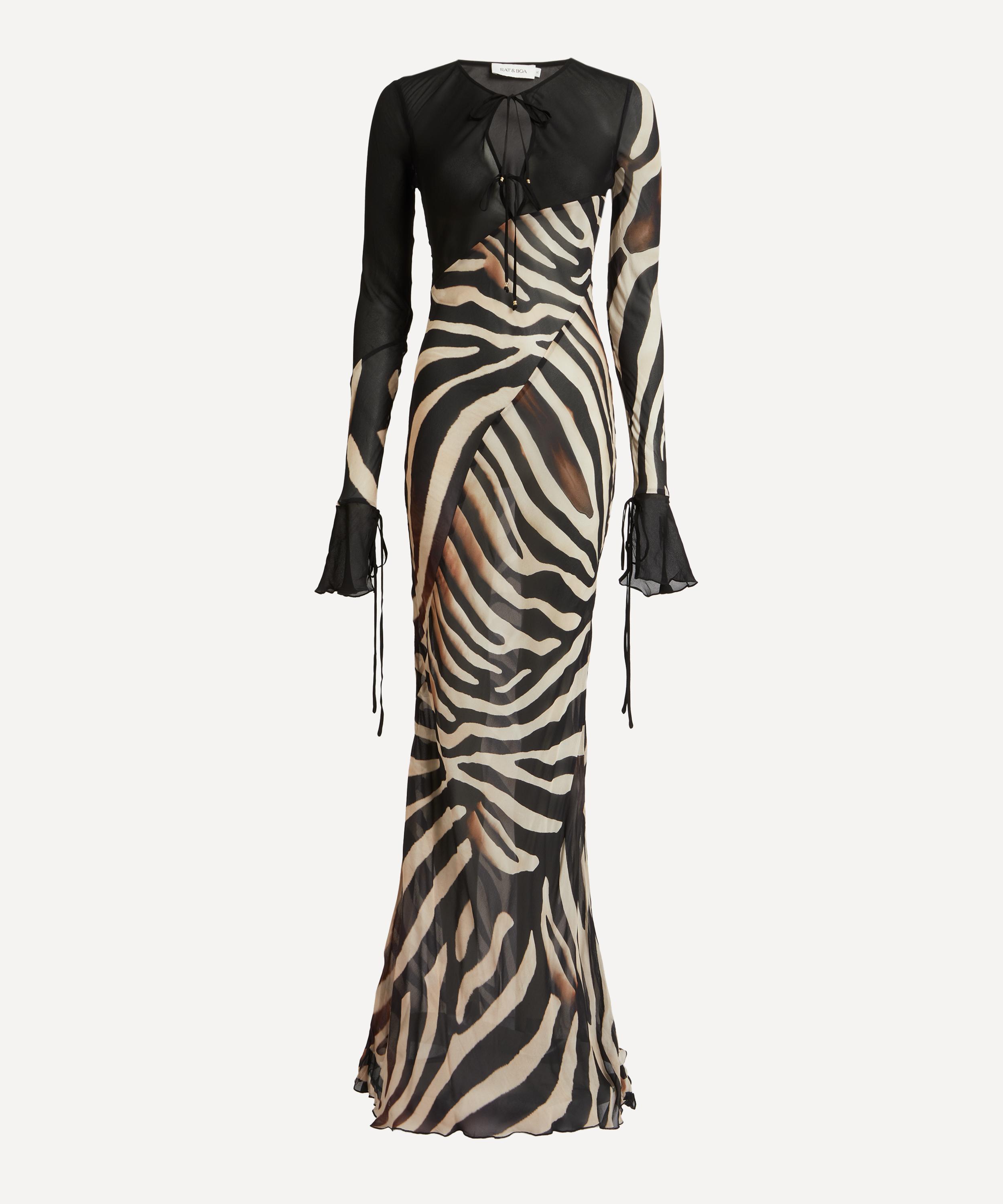 Rat & Boa - Sabine Zebra Maxi Dress image number 0