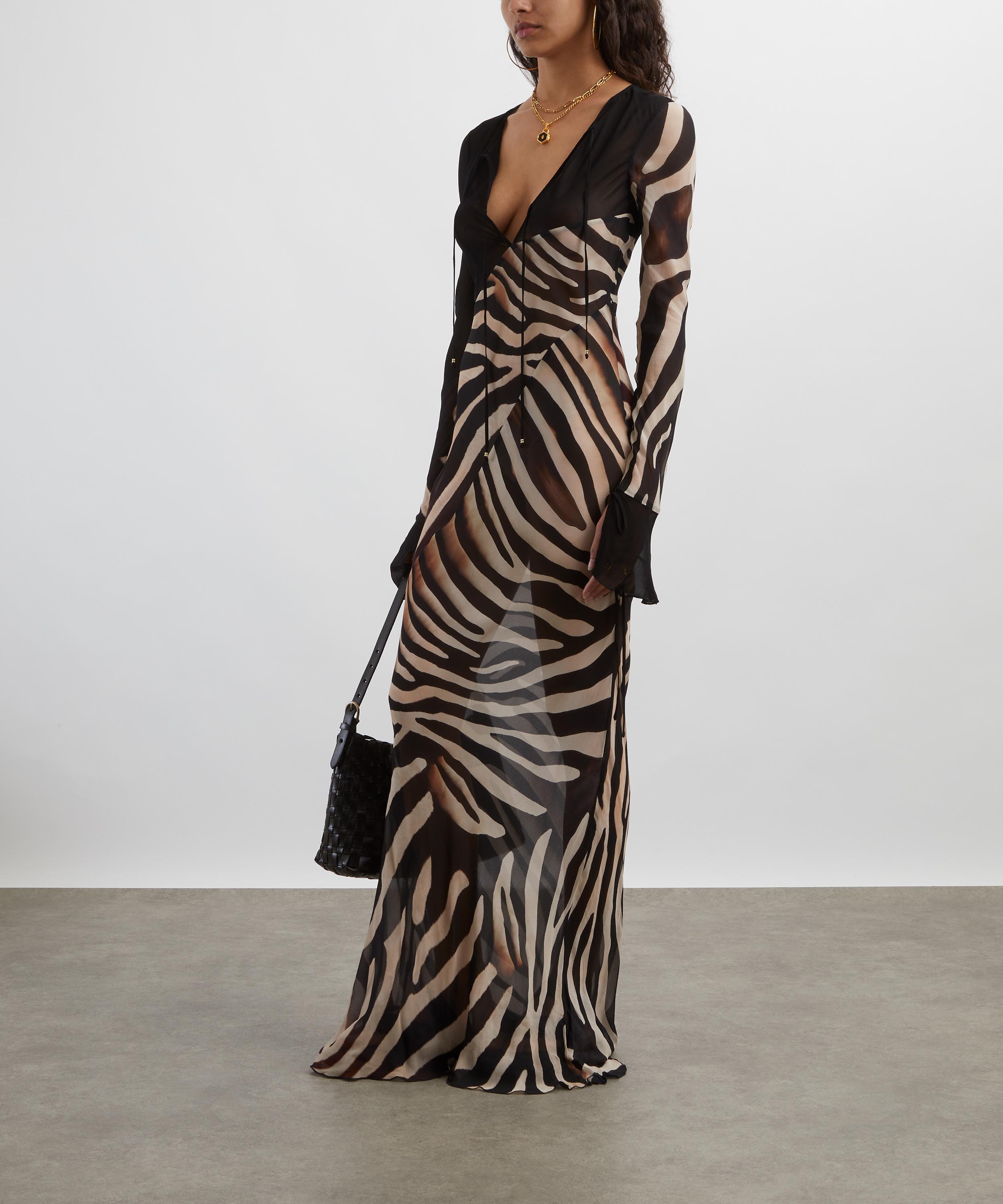 Rat & Boa - Sabine Zebra Maxi Dress image number 1