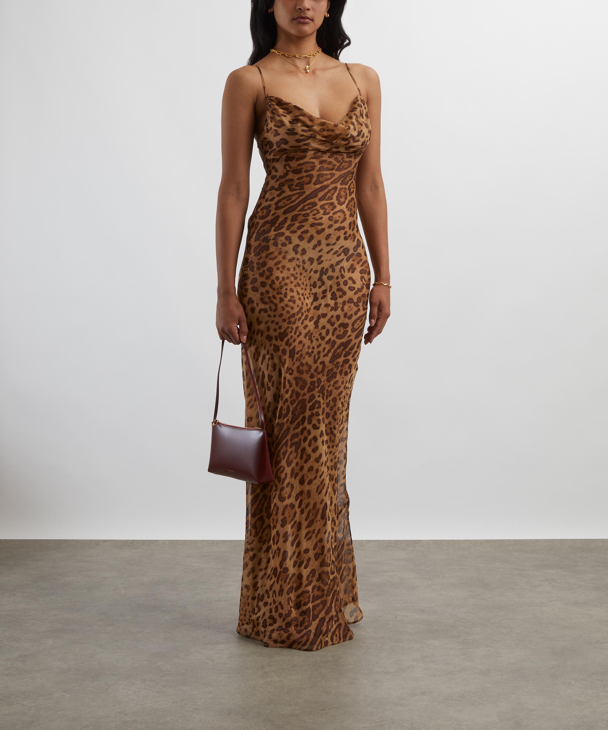 Rat & Boa - Valentina Silk Leopard Print Maxi Dress image number 1