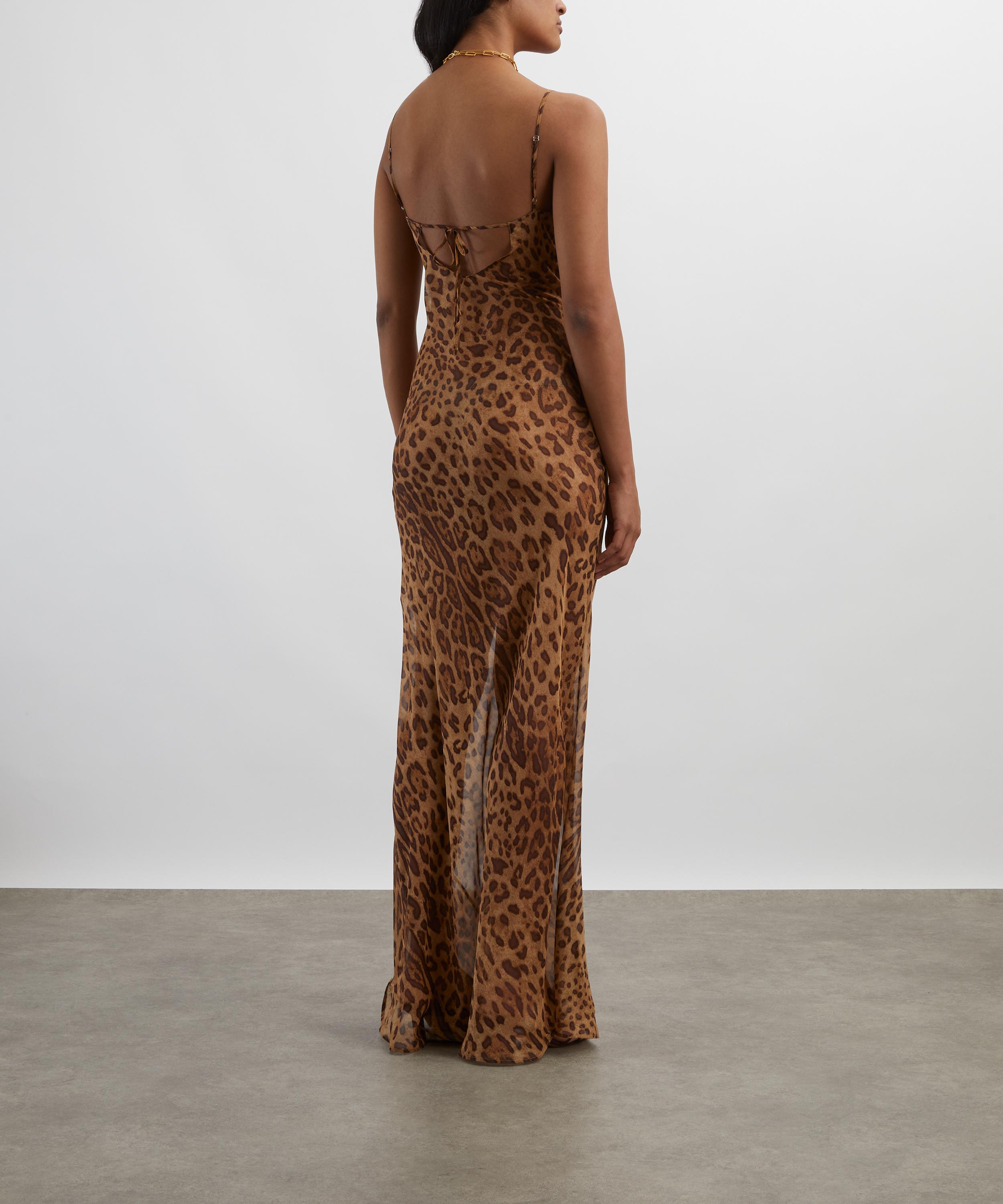 Rat & Boa - Valentina Silk Leopard Print Maxi Dress image number 3