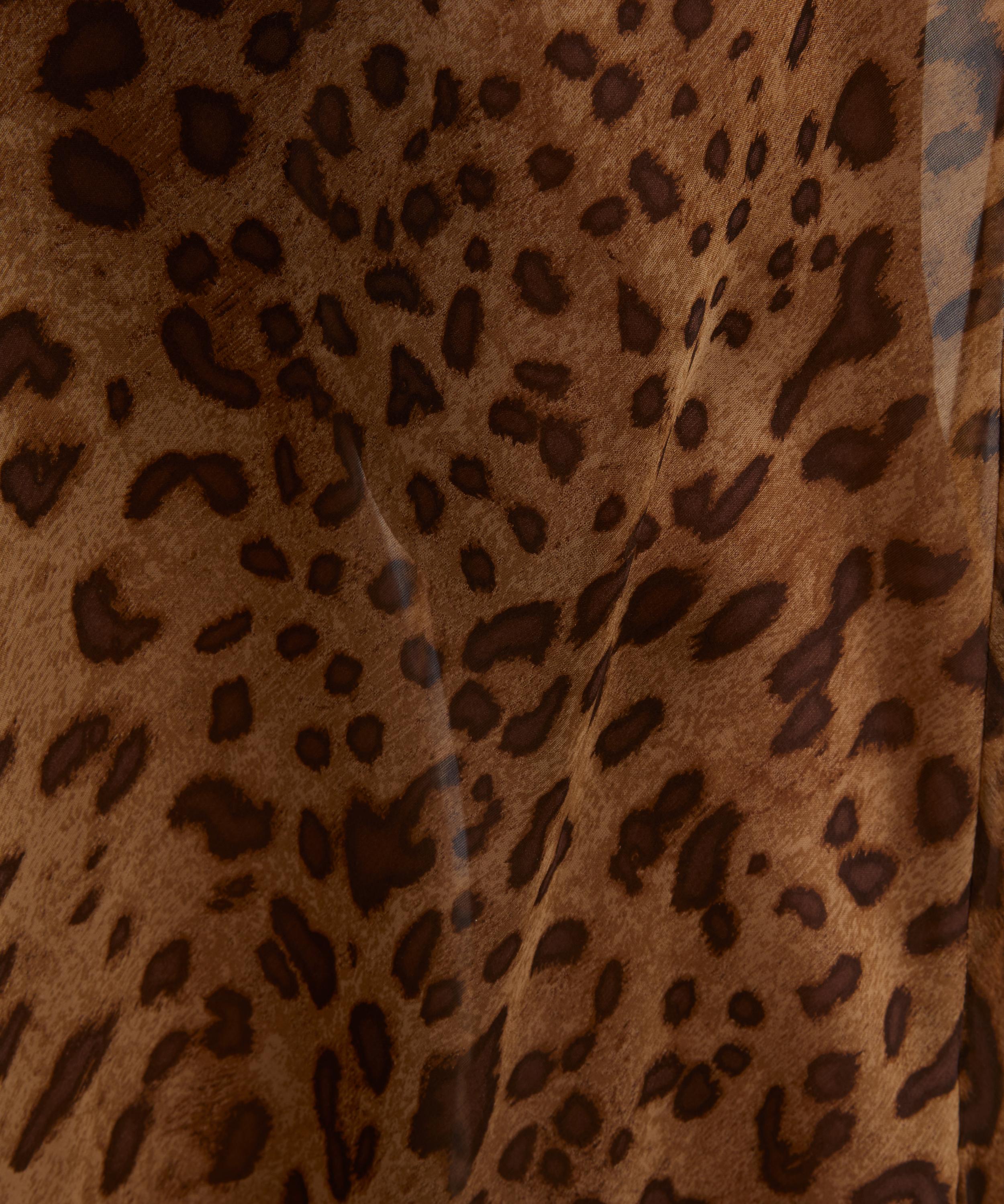 Rat & Boa - Valentina Silk Leopard Print Maxi Dress image number 4