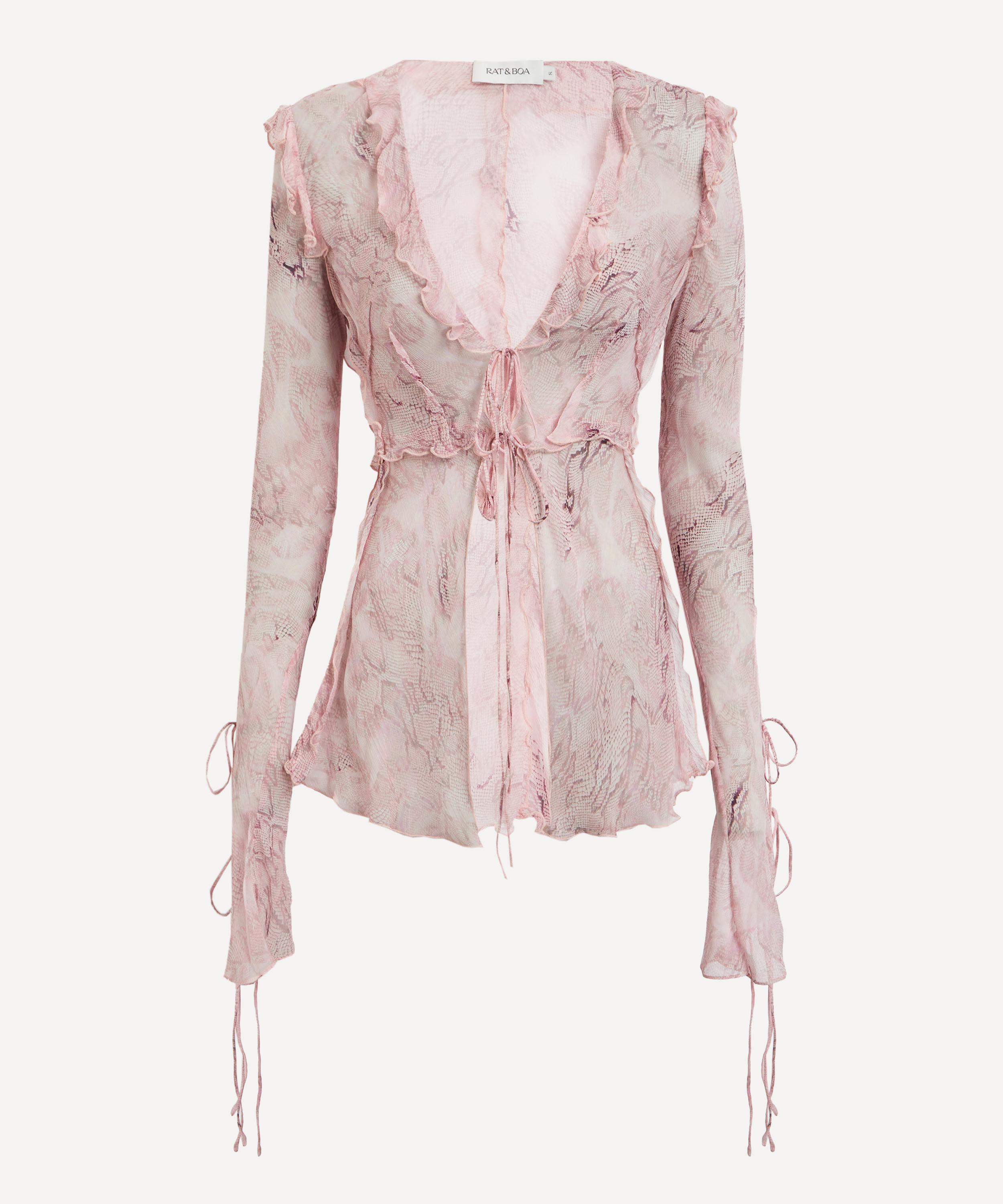 Rat & Boa - Cobra Pink Blouse image number 0