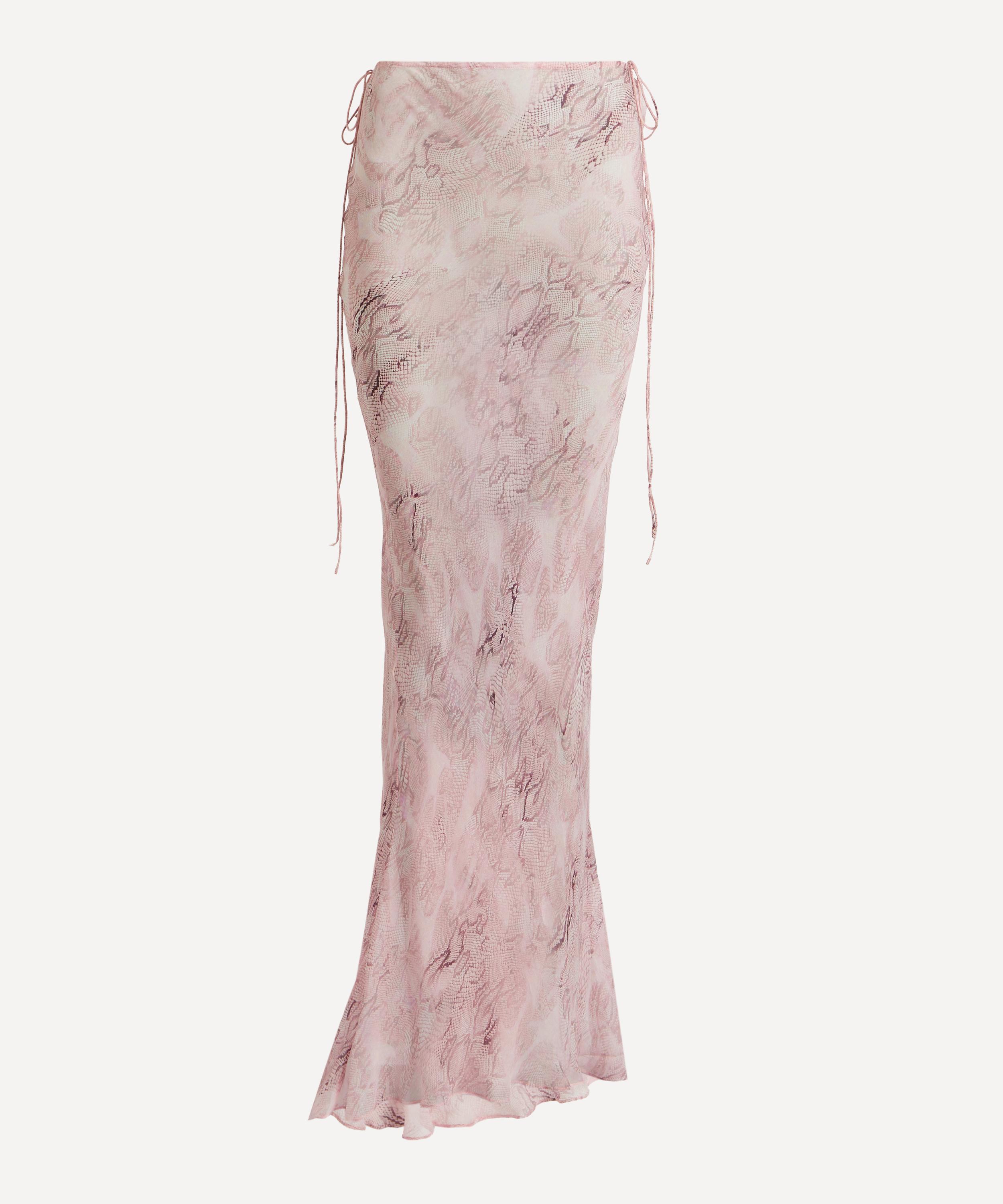 Rat & Boa - Cobra Pink Maxi Skirt image number 0