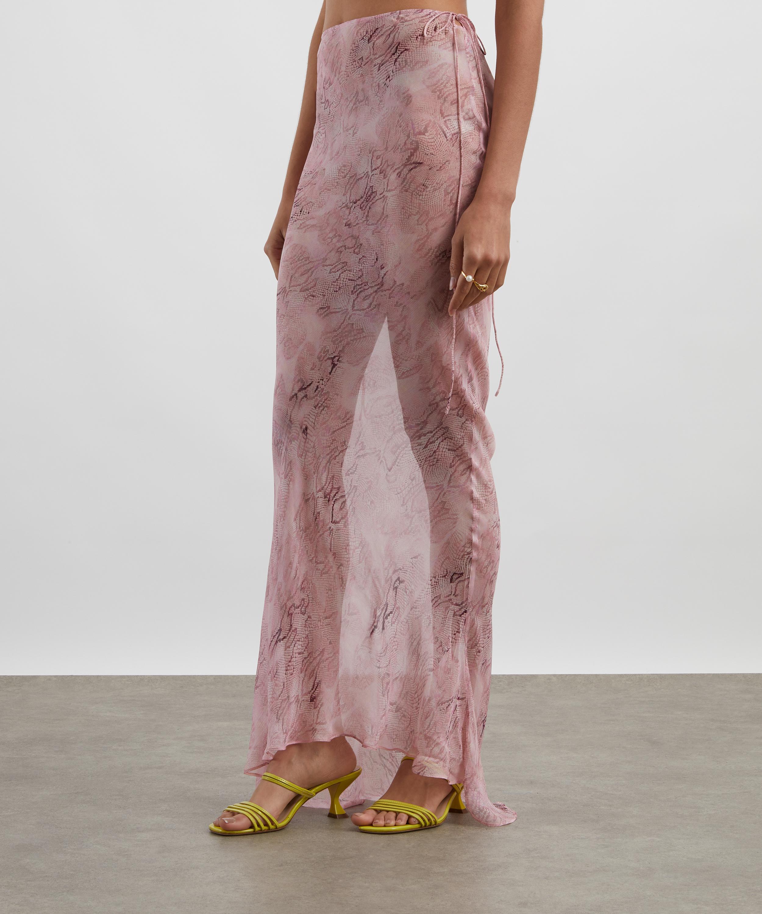 Rat & Boa - Cobra Pink Maxi Skirt image number 2