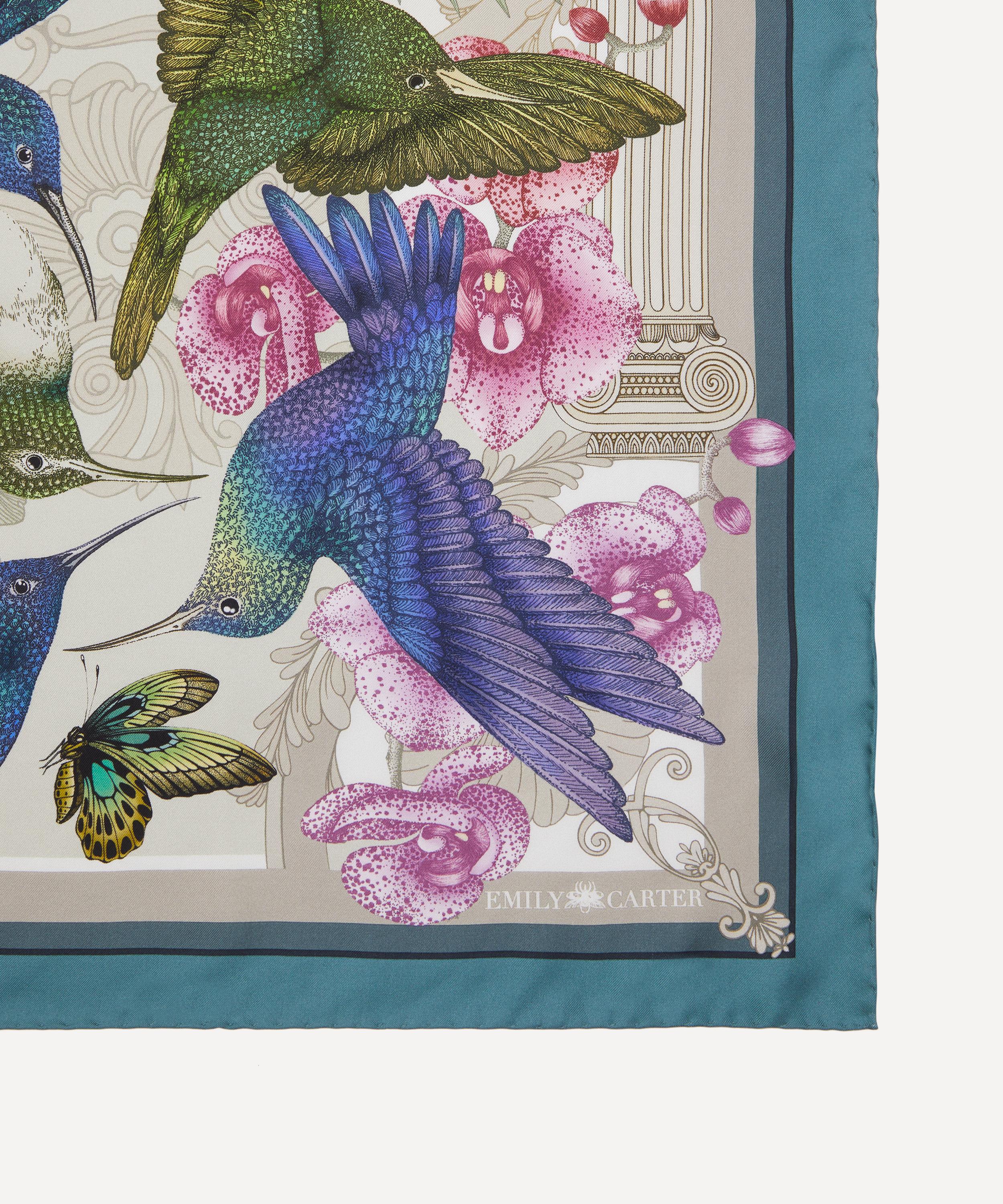 Emily Carter - Hummingbird Temple 90x90 Silk Scarf image number 2