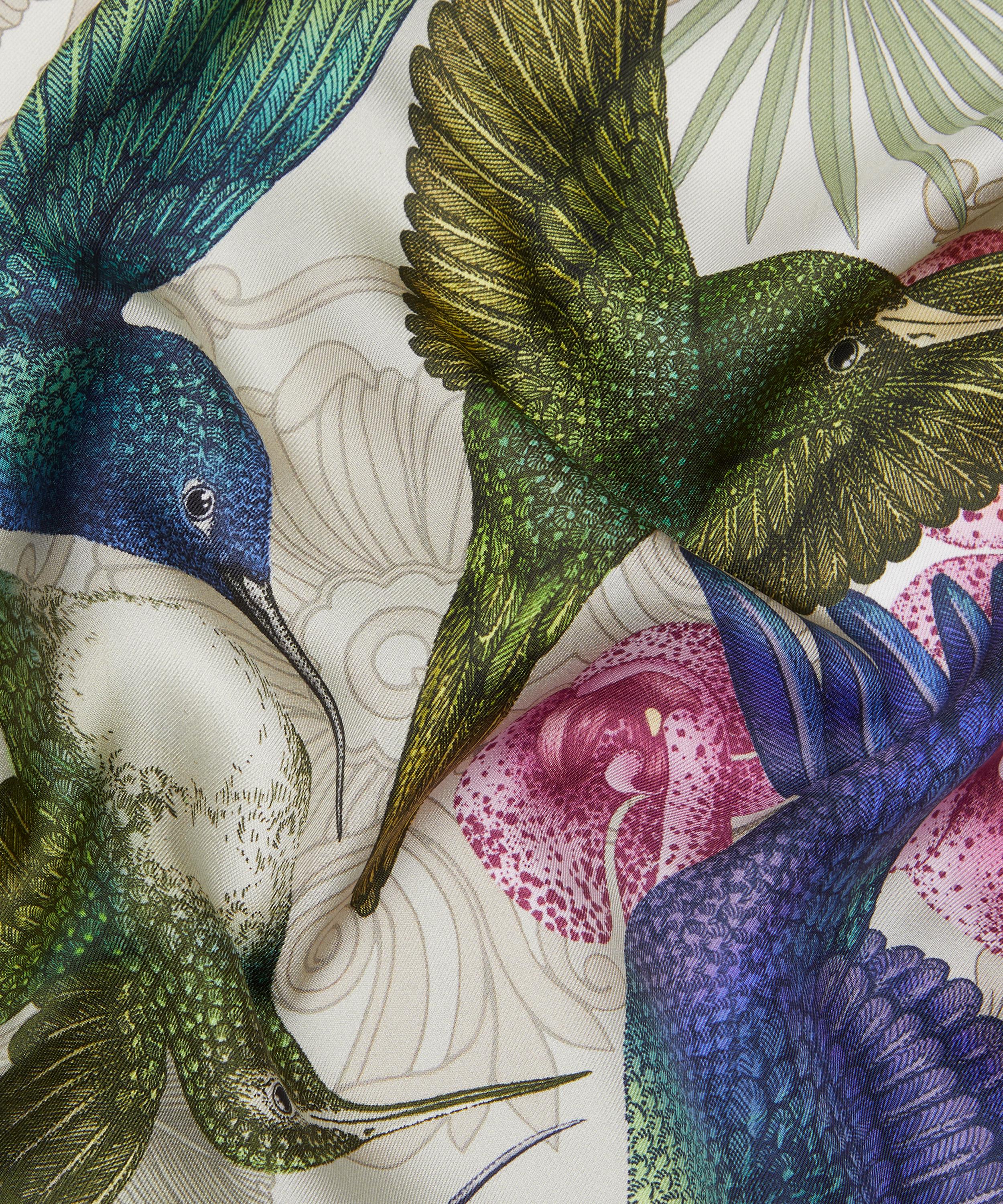 Emily Carter - Hummingbird Temple 90x90 Silk Scarf image number 3