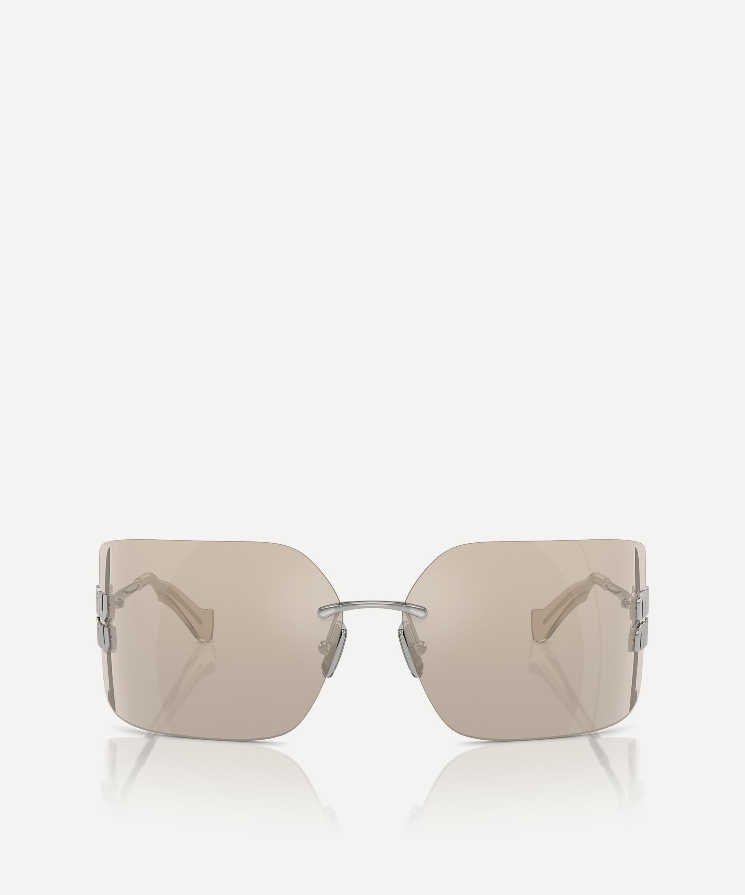 Miu Miu - Rimless Rectangle Sunglasses image number 1
