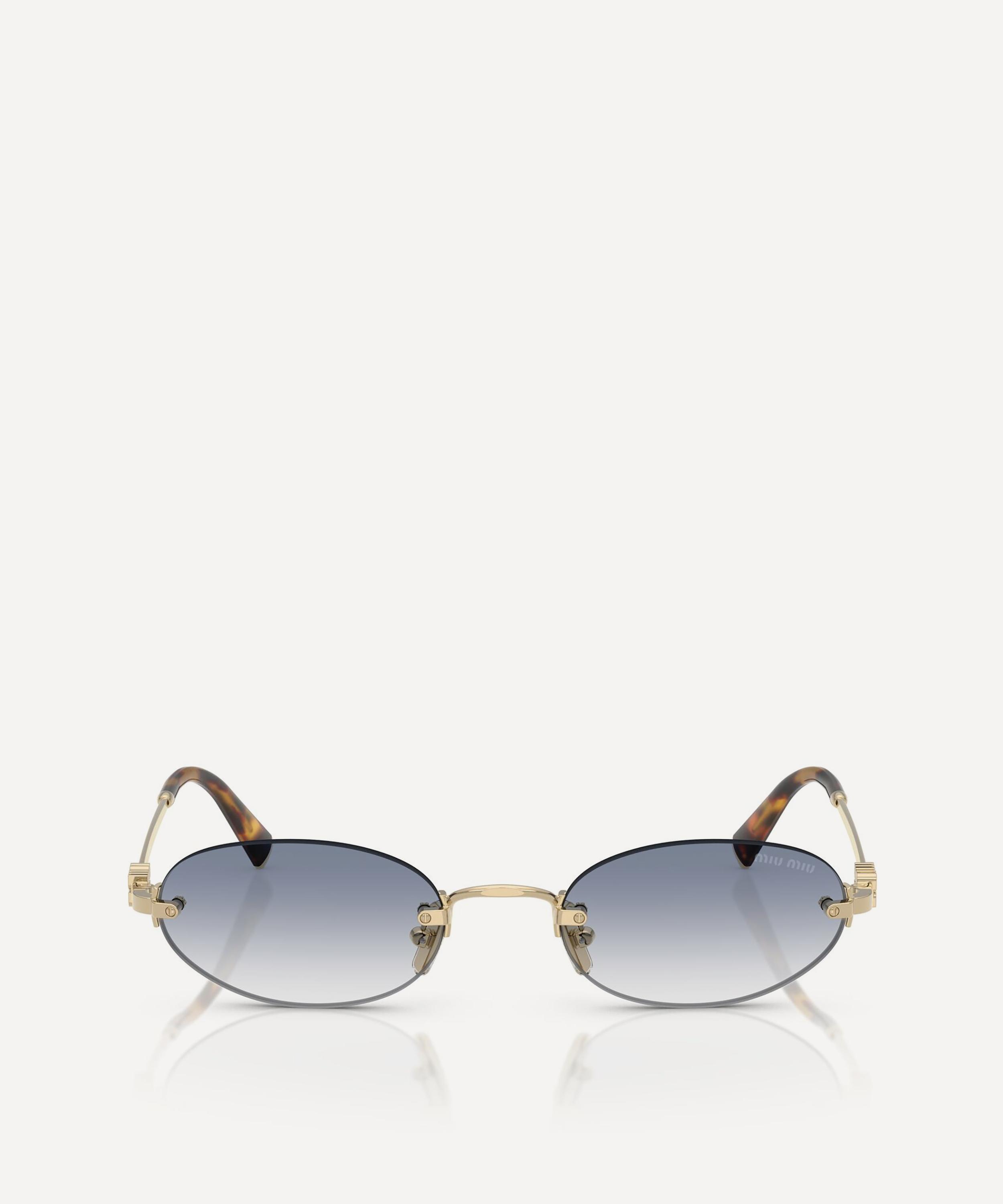Miu Miu - Rimless Oval Sunglasses image number 1