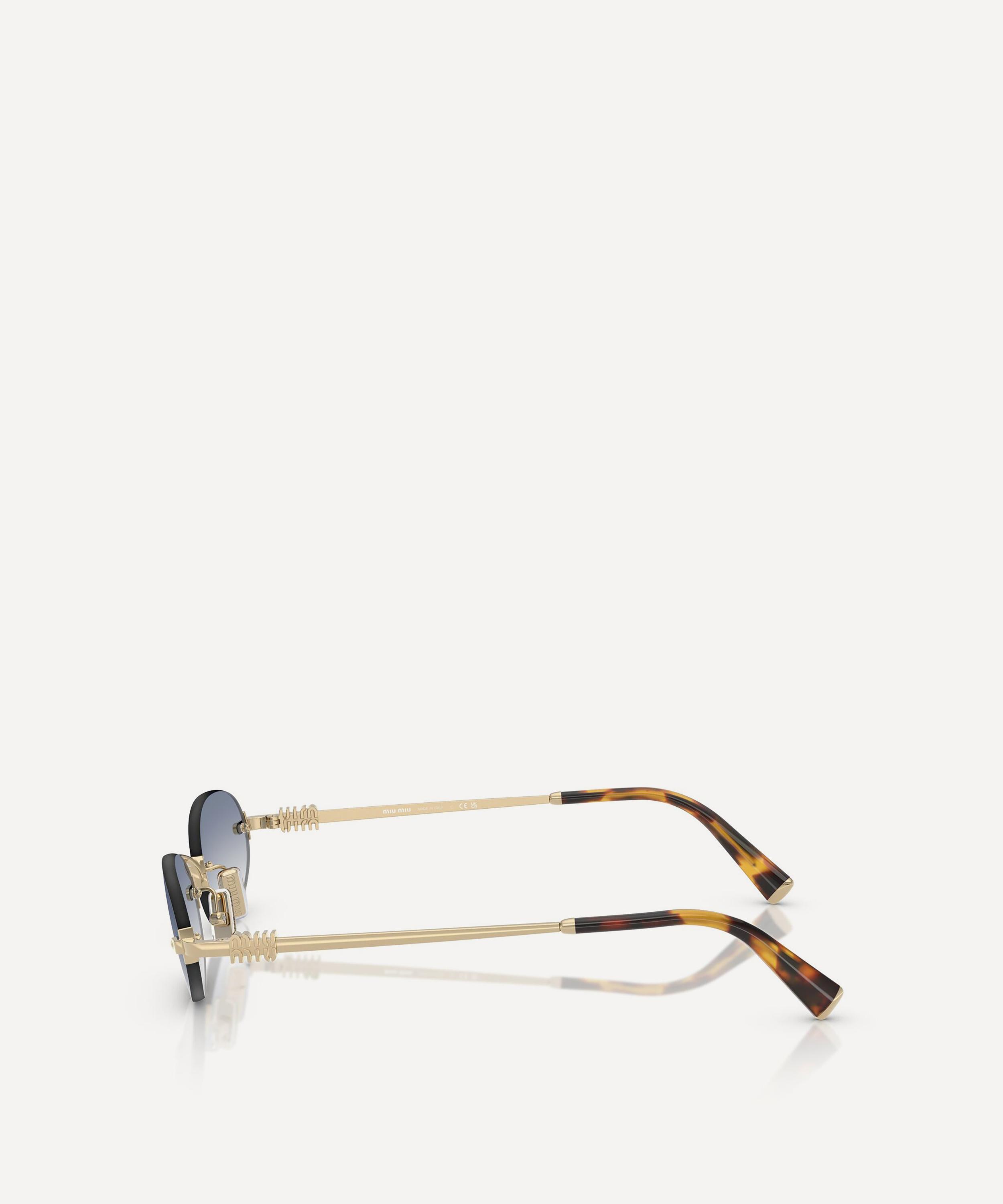 Miu Miu - Rimless Oval Sunglasses image number 2