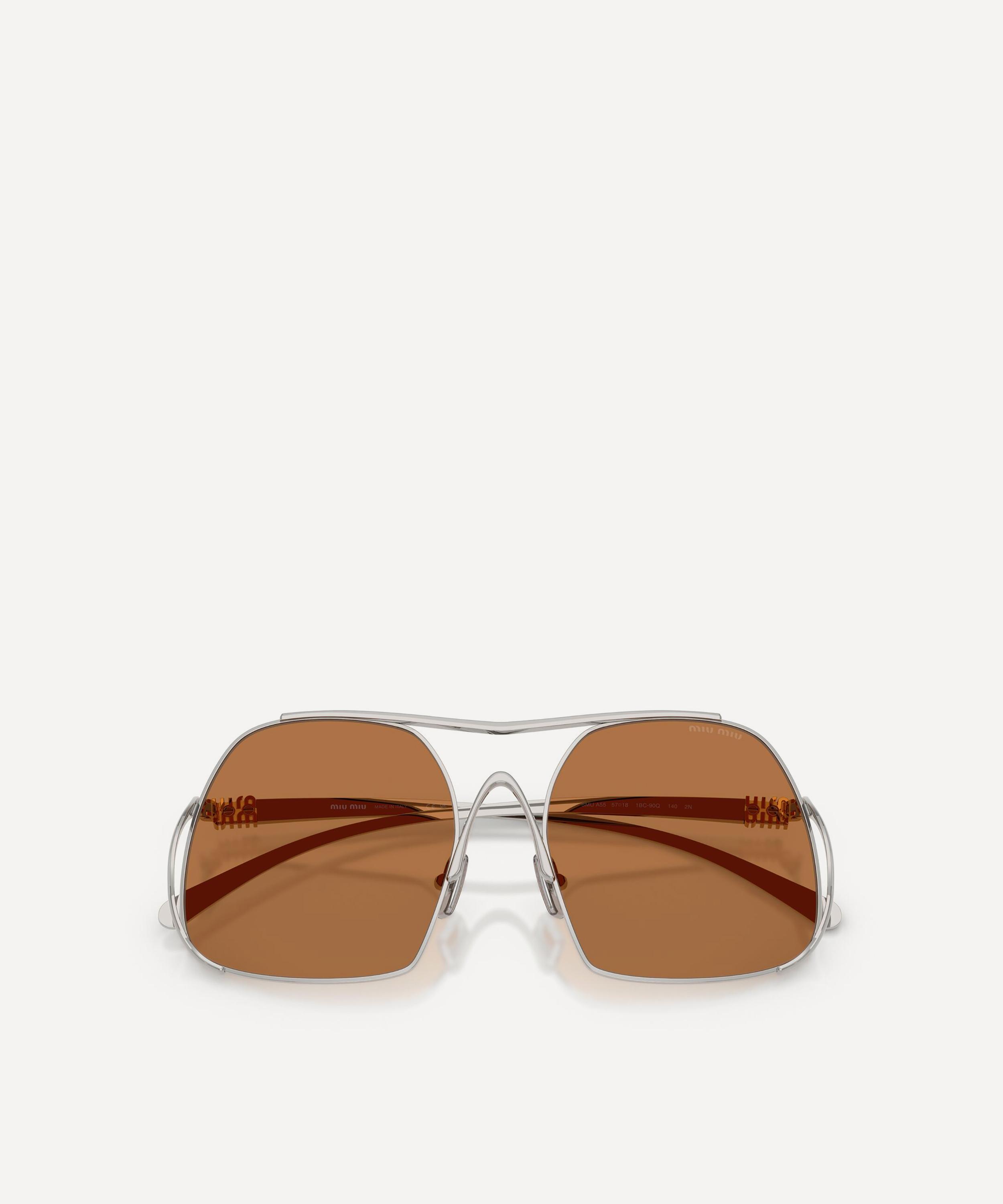 Miu Miu - Oversized Square Sunglasses image number 4