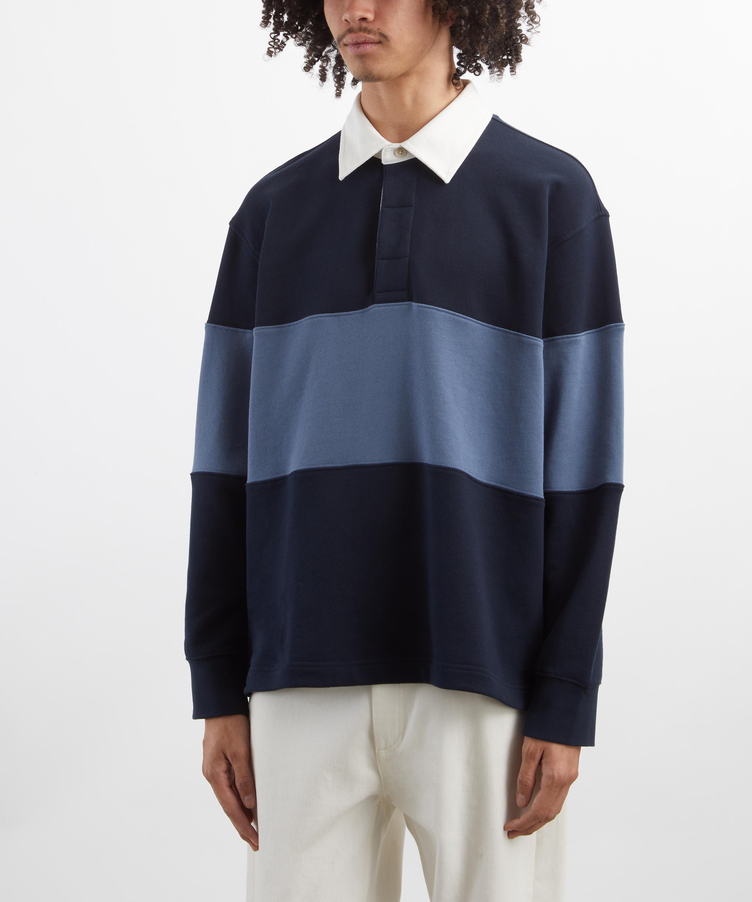 Wax London - Rowhill Panelled Rugby Shirt image number 2