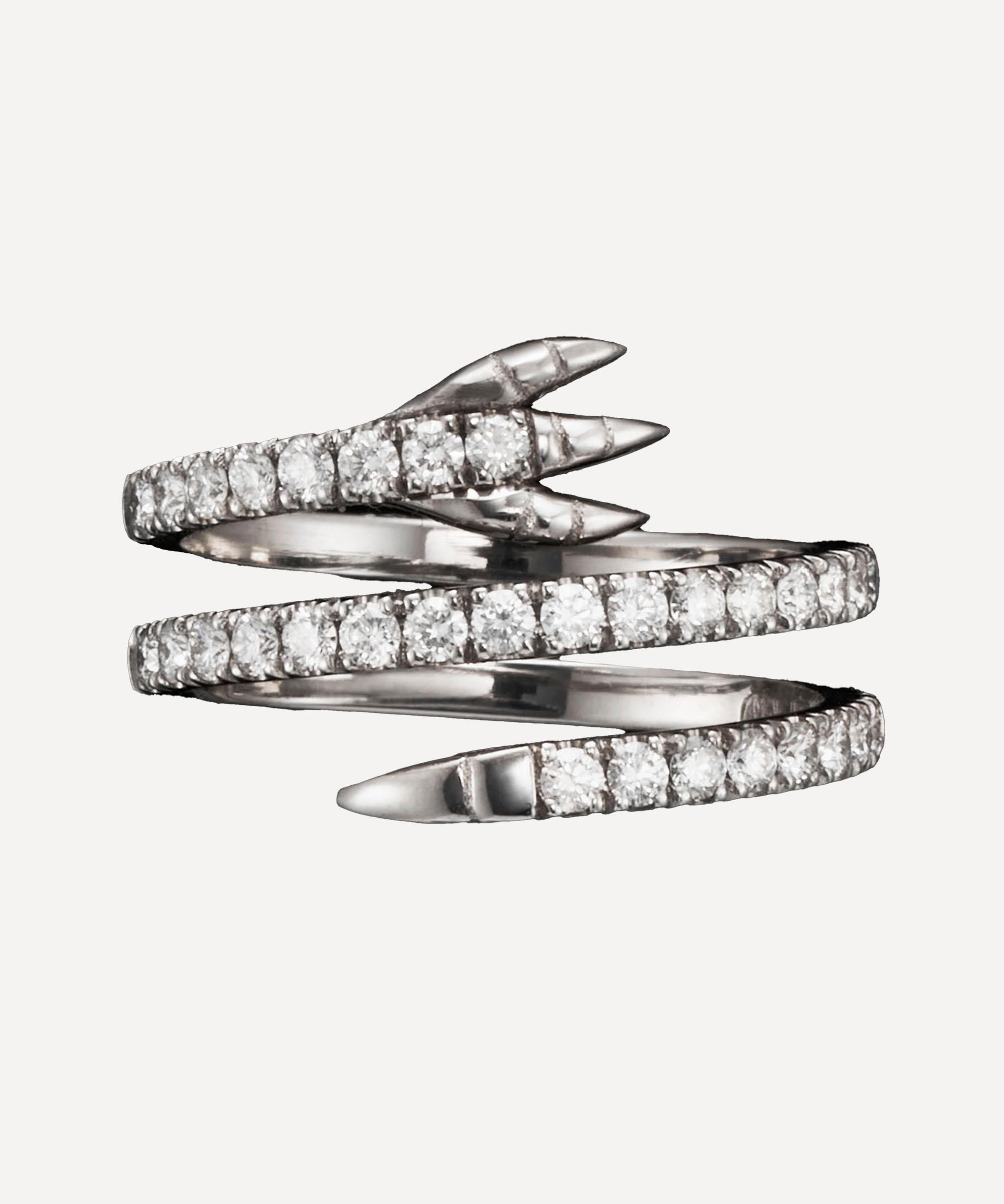 Maria Nilsdotter - 18ct White Gold Enchanted Tail Ring image number 0