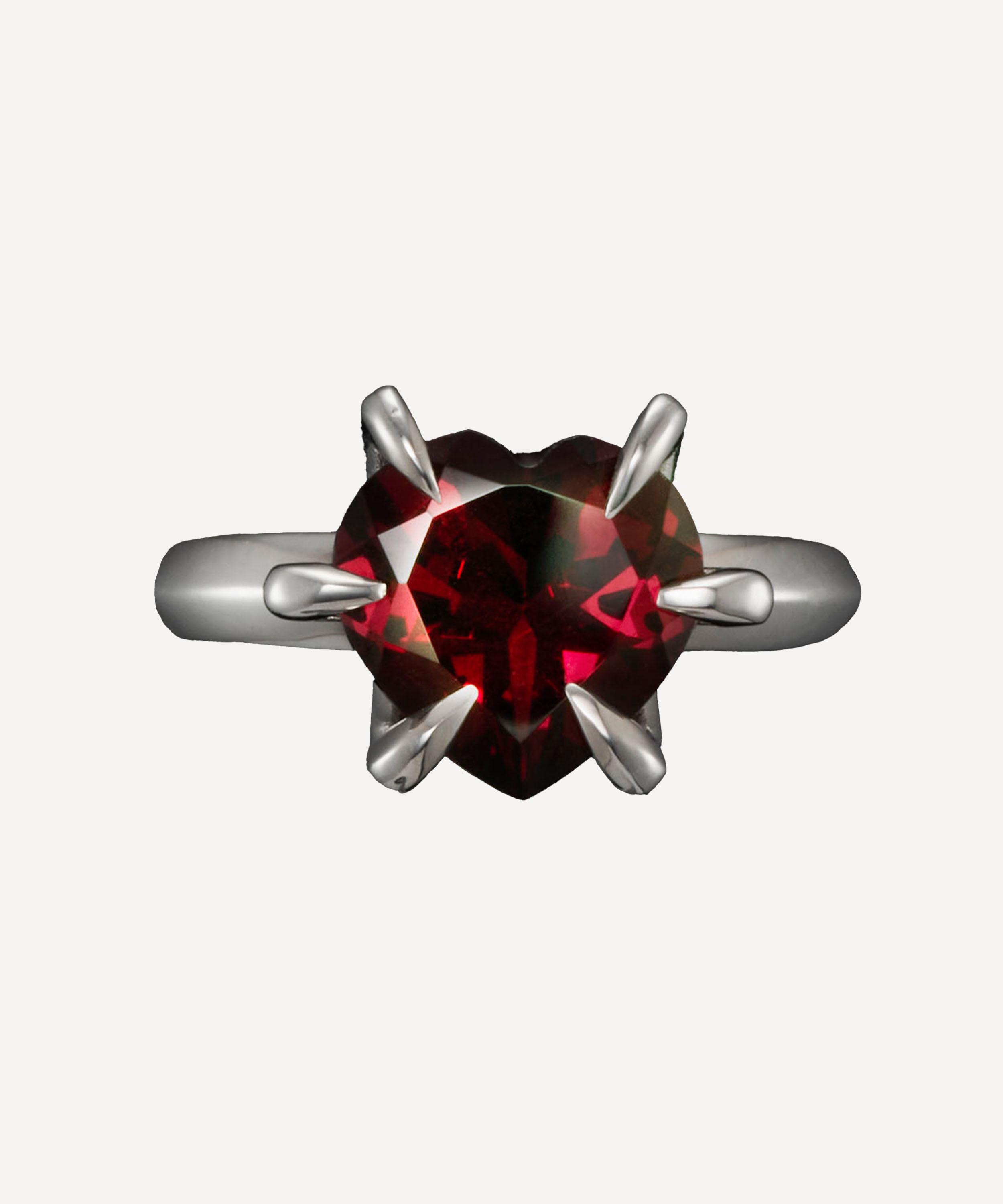 Maria Nilsdotter - 18ct White Gold Captured Heart Ring image number 0