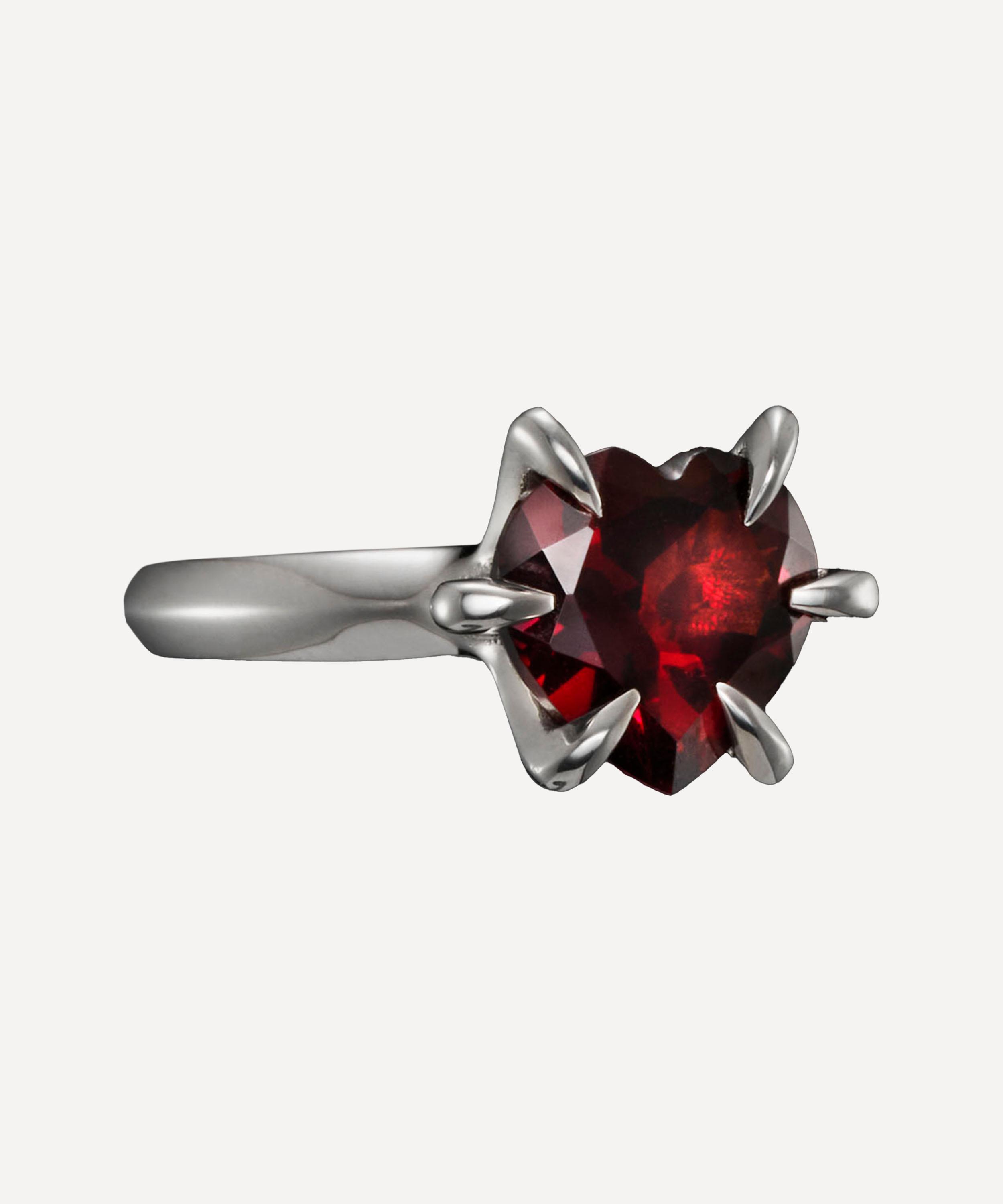 Maria Nilsdotter - 18ct White Gold Captured Heart Ring image number 3