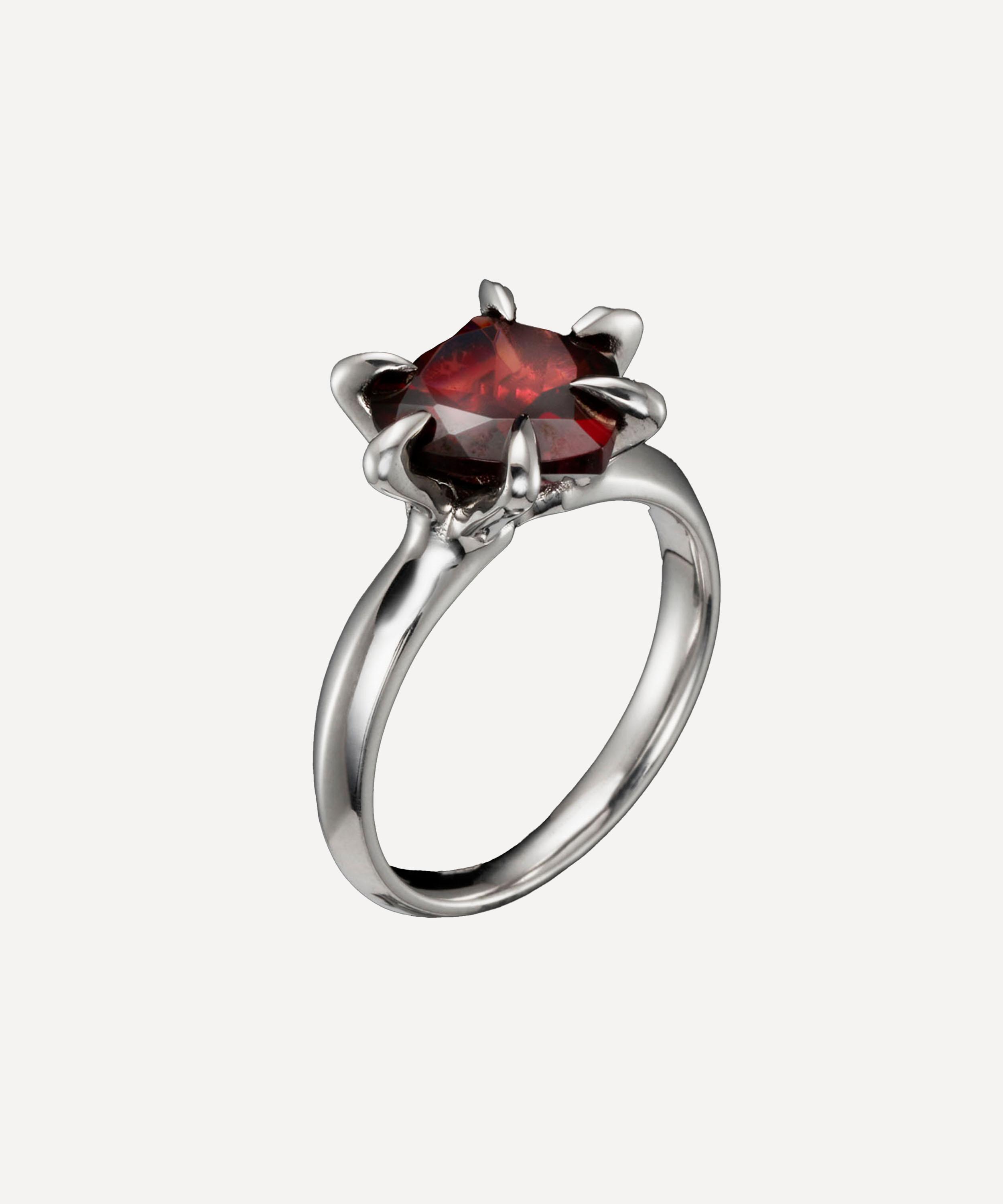 Maria Nilsdotter - 18ct White Gold Captured Heart Ring image number 4