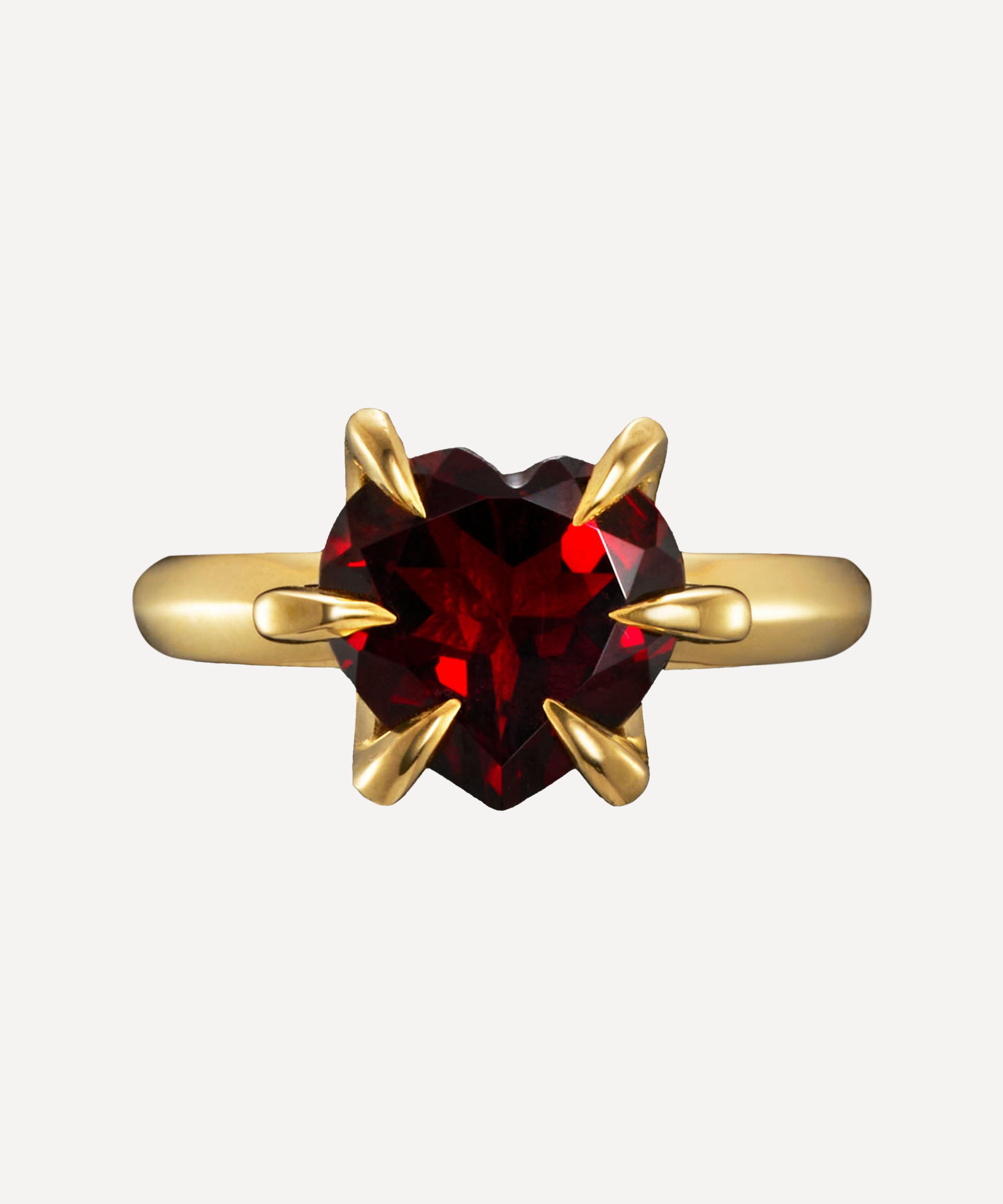 Maria Nilsdotter - 18ct Gold Captured Heart Ring image number 0