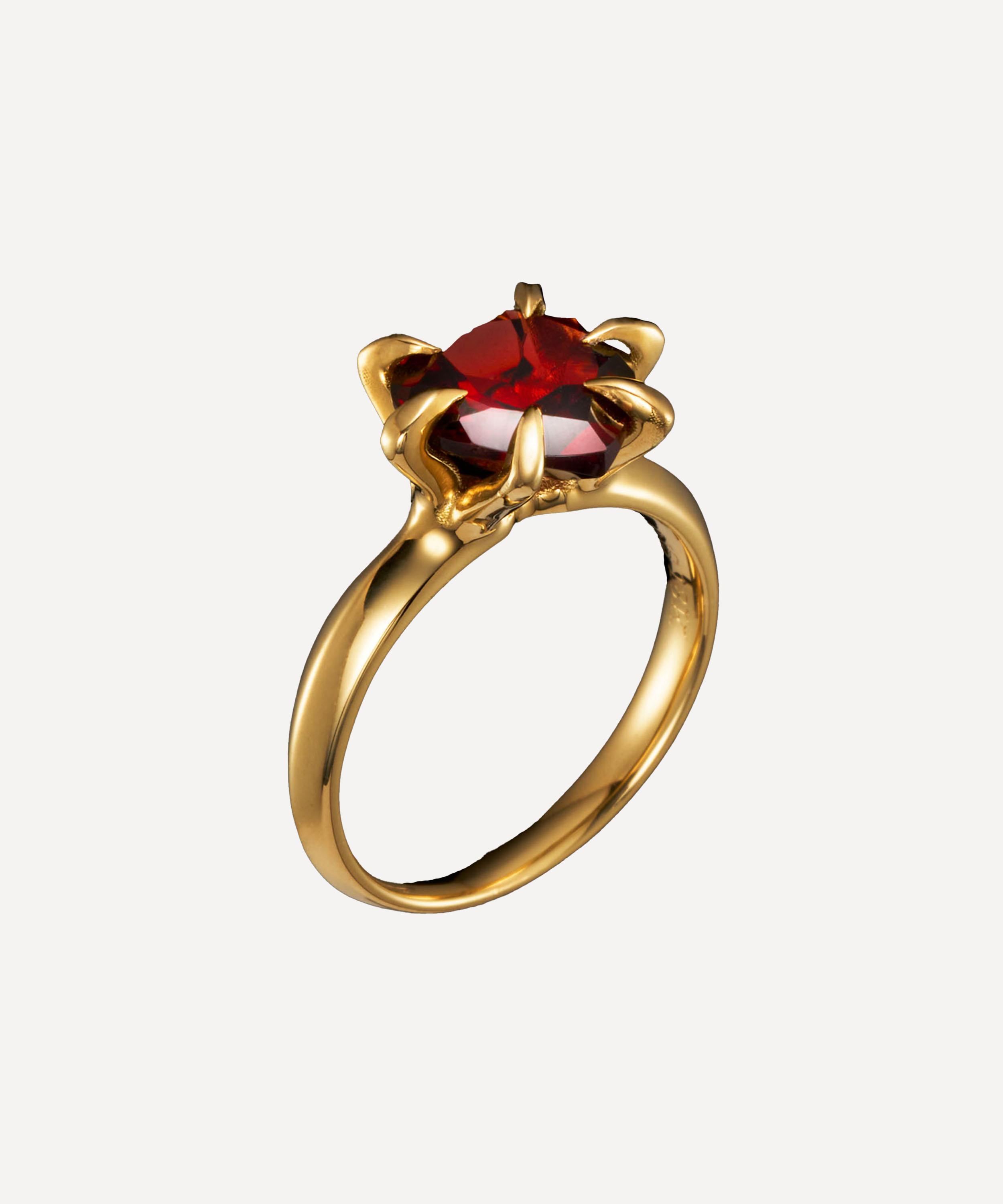 Maria Nilsdotter - 18ct Gold Captured Heart Ring image number 2