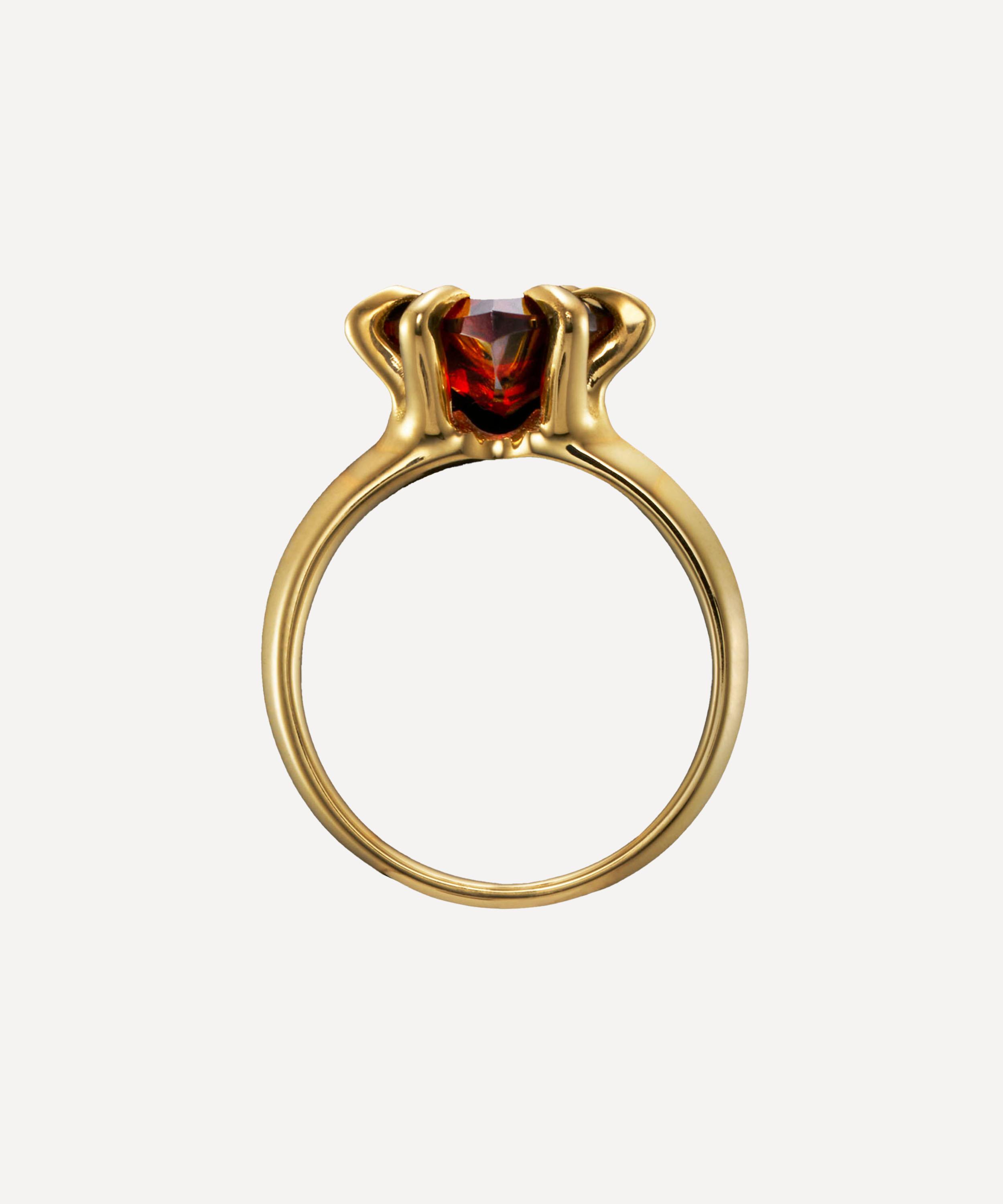 Maria Nilsdotter - 18ct Gold Captured Heart Ring image number 3