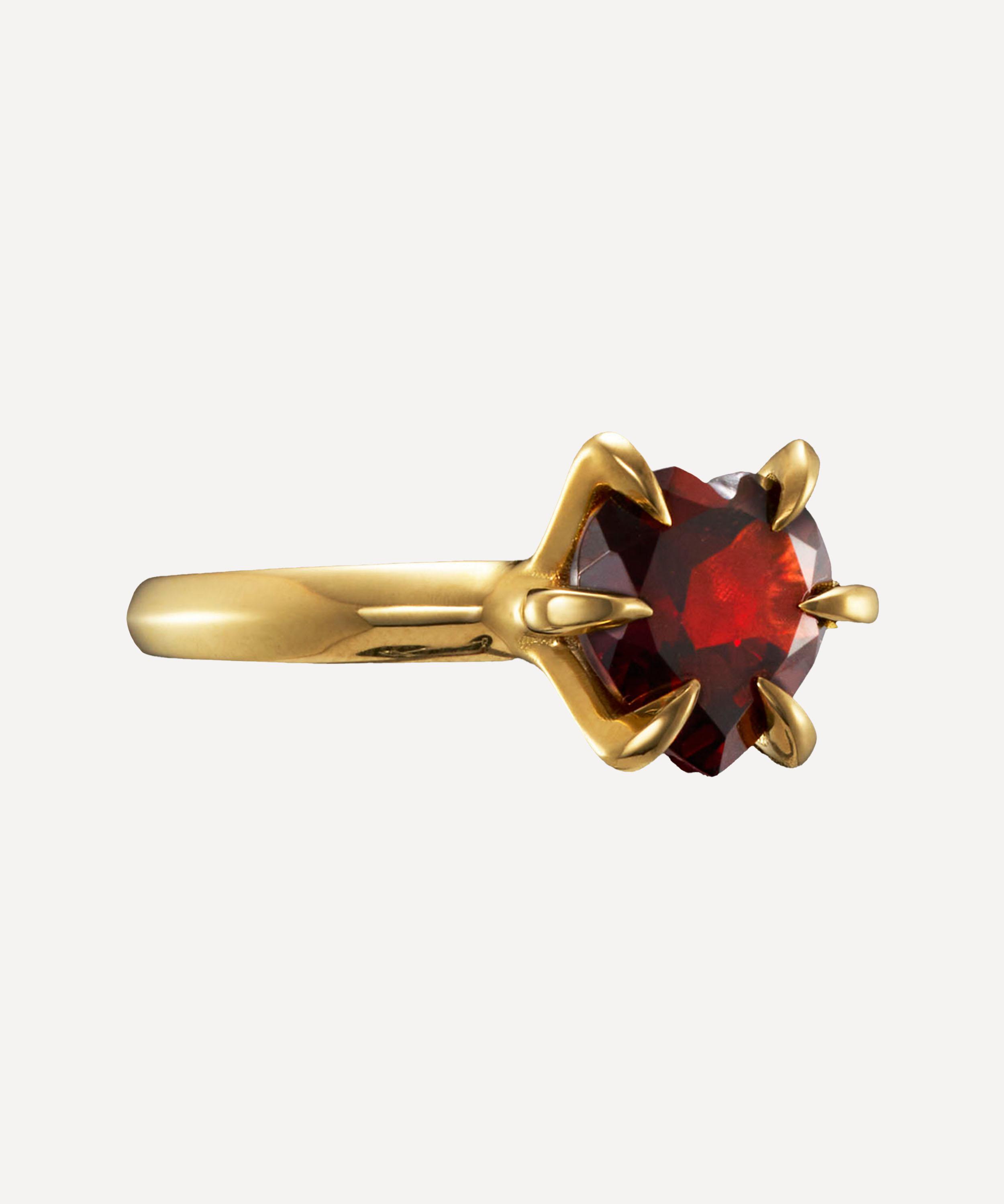 Maria Nilsdotter - 18ct Gold Captured Heart Ring image number 4