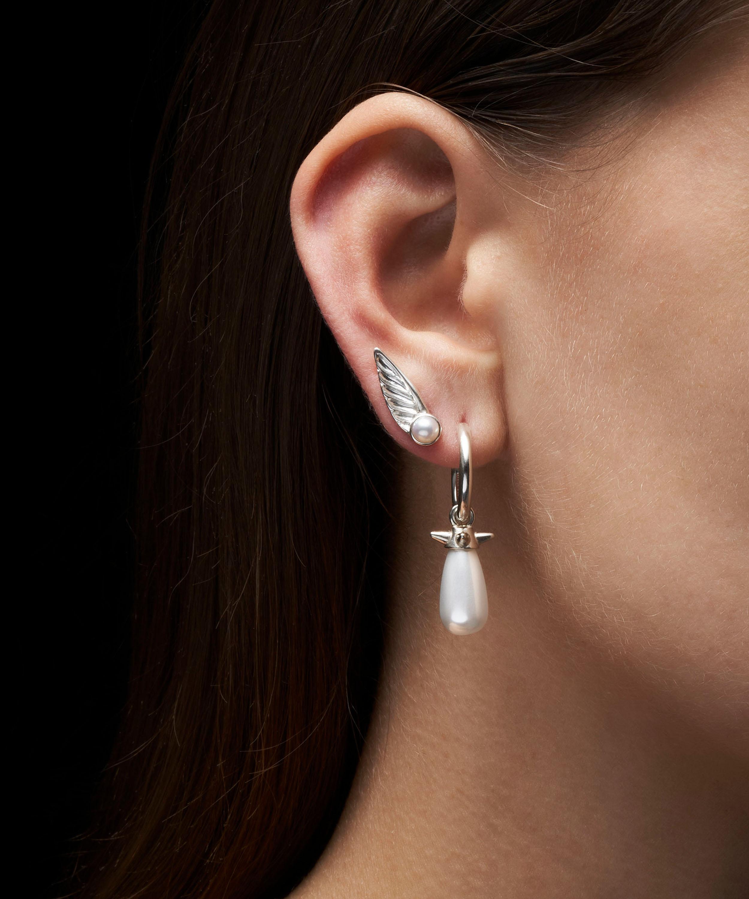 Maria Nilsdotter - Sterling Silver Wing Stud Earring image number 1